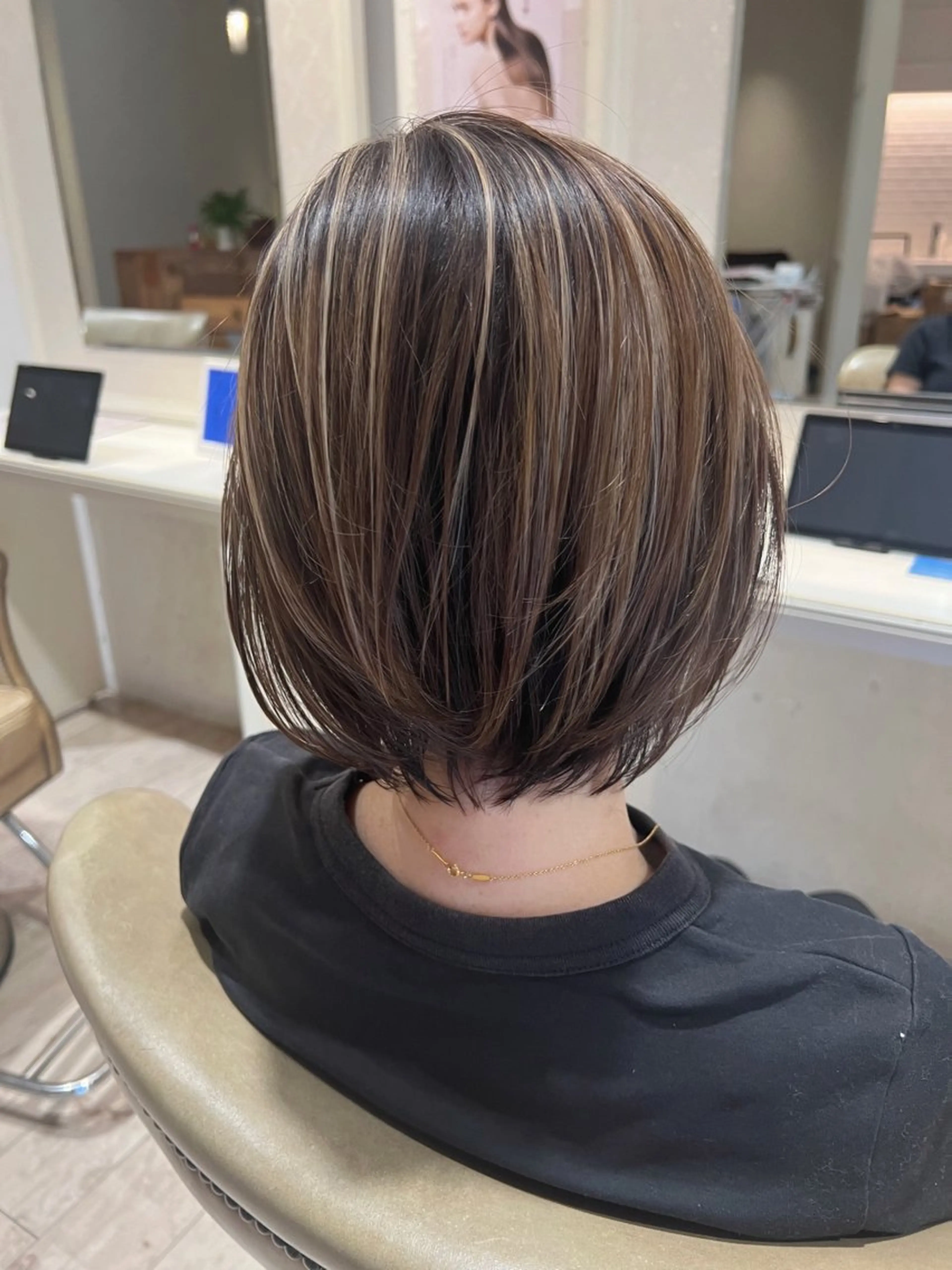 ミディアム カラー カット ヘアカラー ショート/韓国ヘア 押本恵一のヘアスタイル