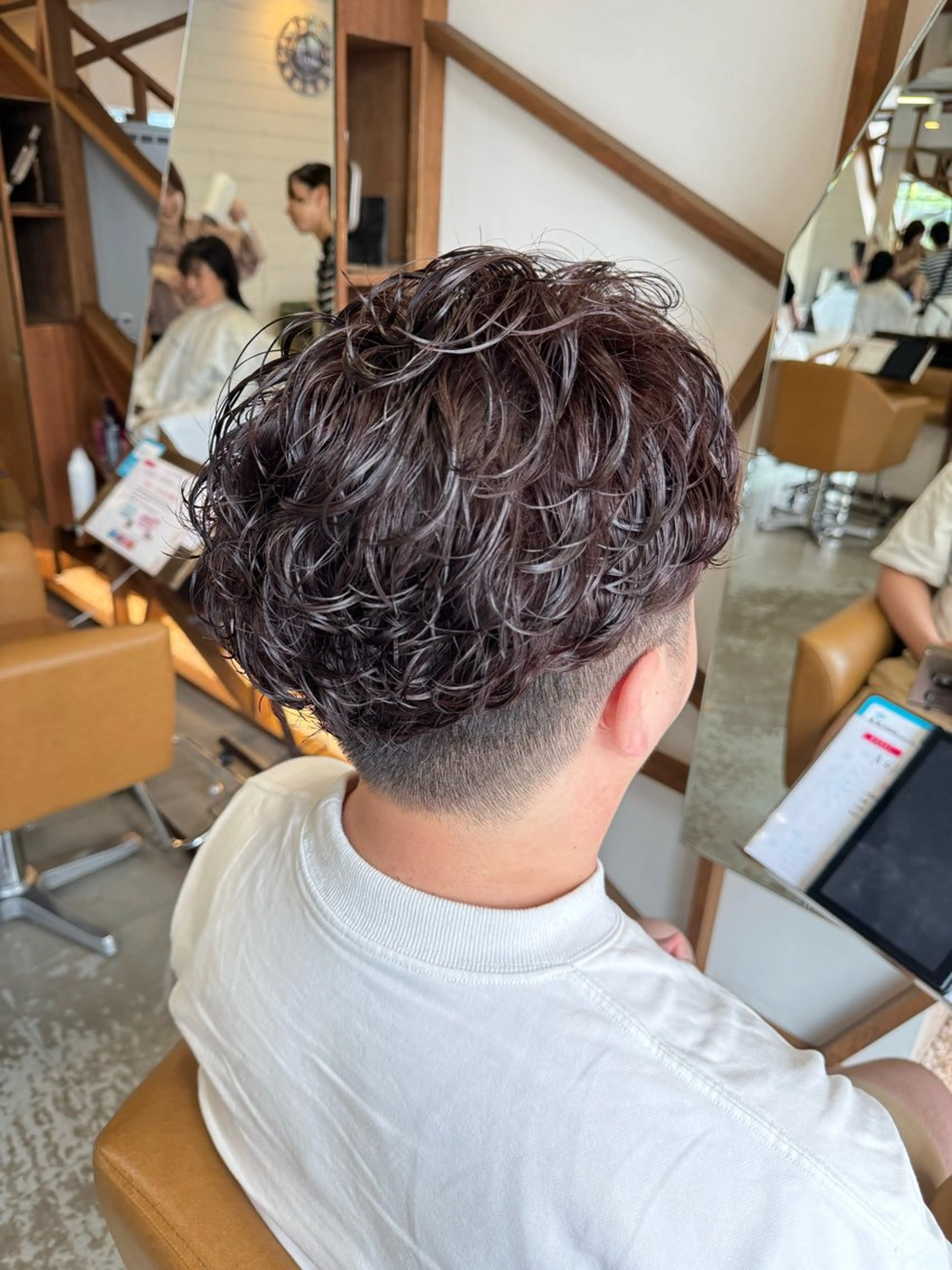 パーマ メンズ ORO所属・ORO西宮/ ナカエ テッタのヘアスタイル
