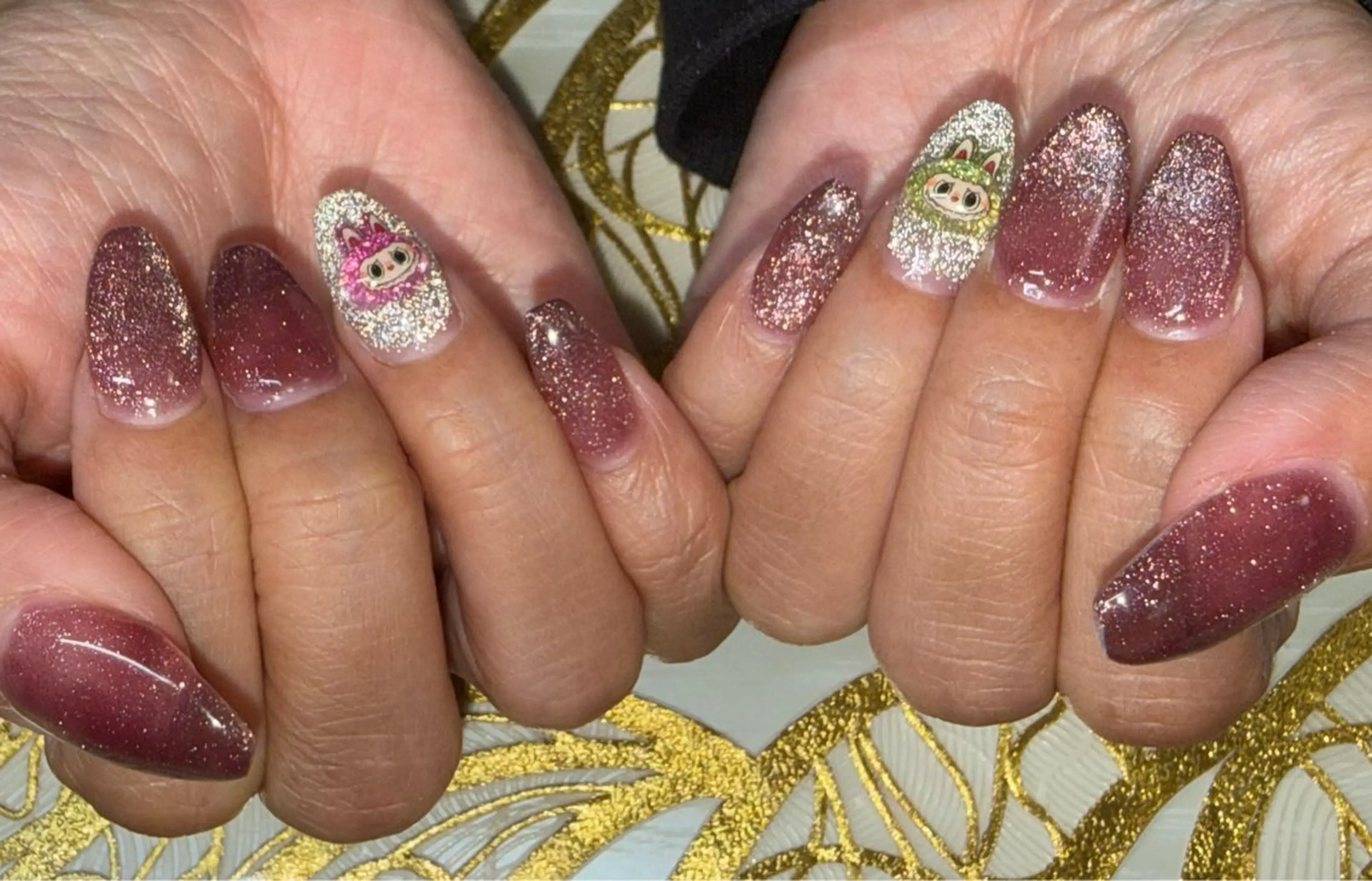 ネイル ラメ(グリッター) ワンカラーネイル ショートネイル シンプルネイル SA  ネイルサロン ｴｽｴｰﾈｲﾙｻﾛﾝのネイルデザイン