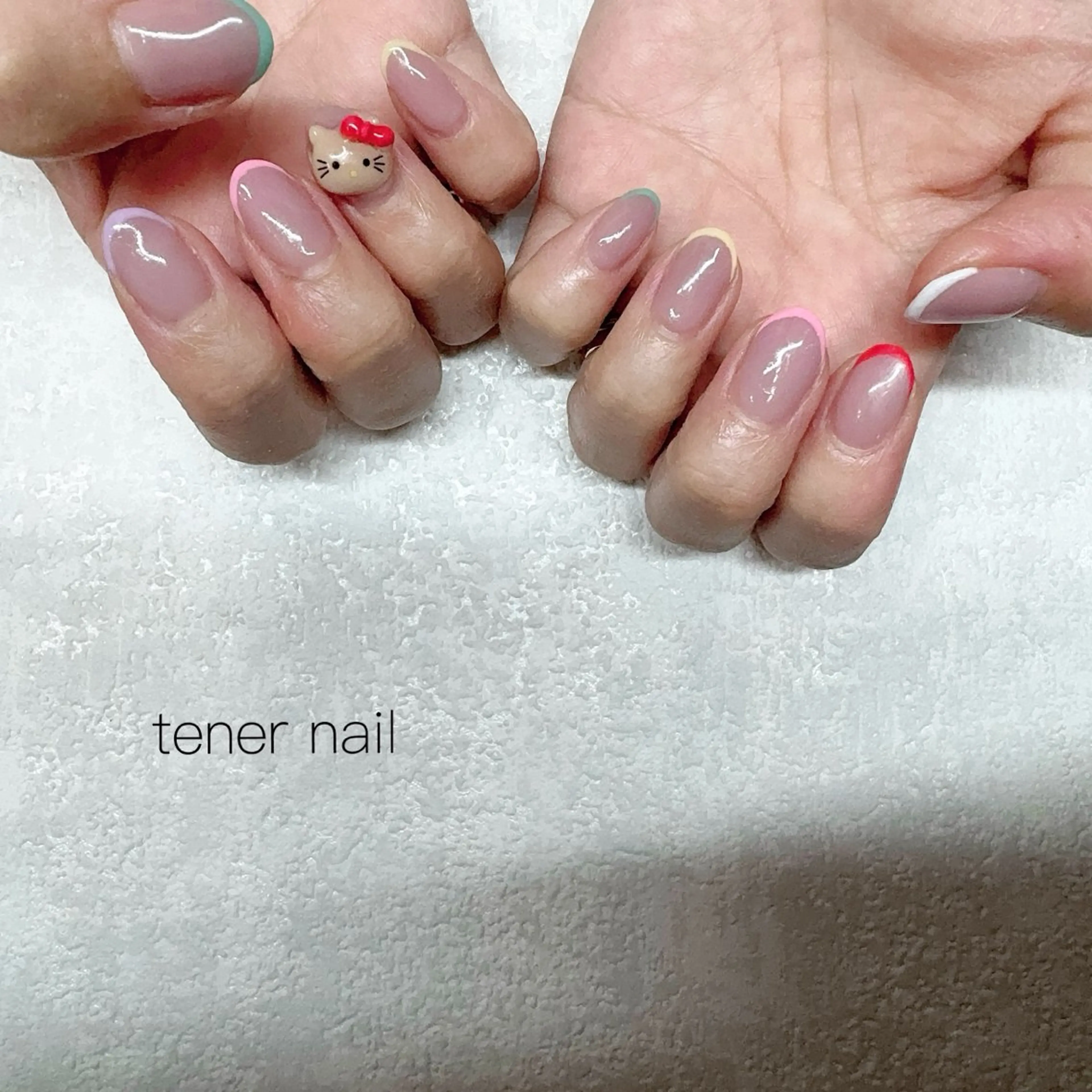 ネイル フレンチネイル ハンドネイル テネルネイル tener nailのネイルデザイン