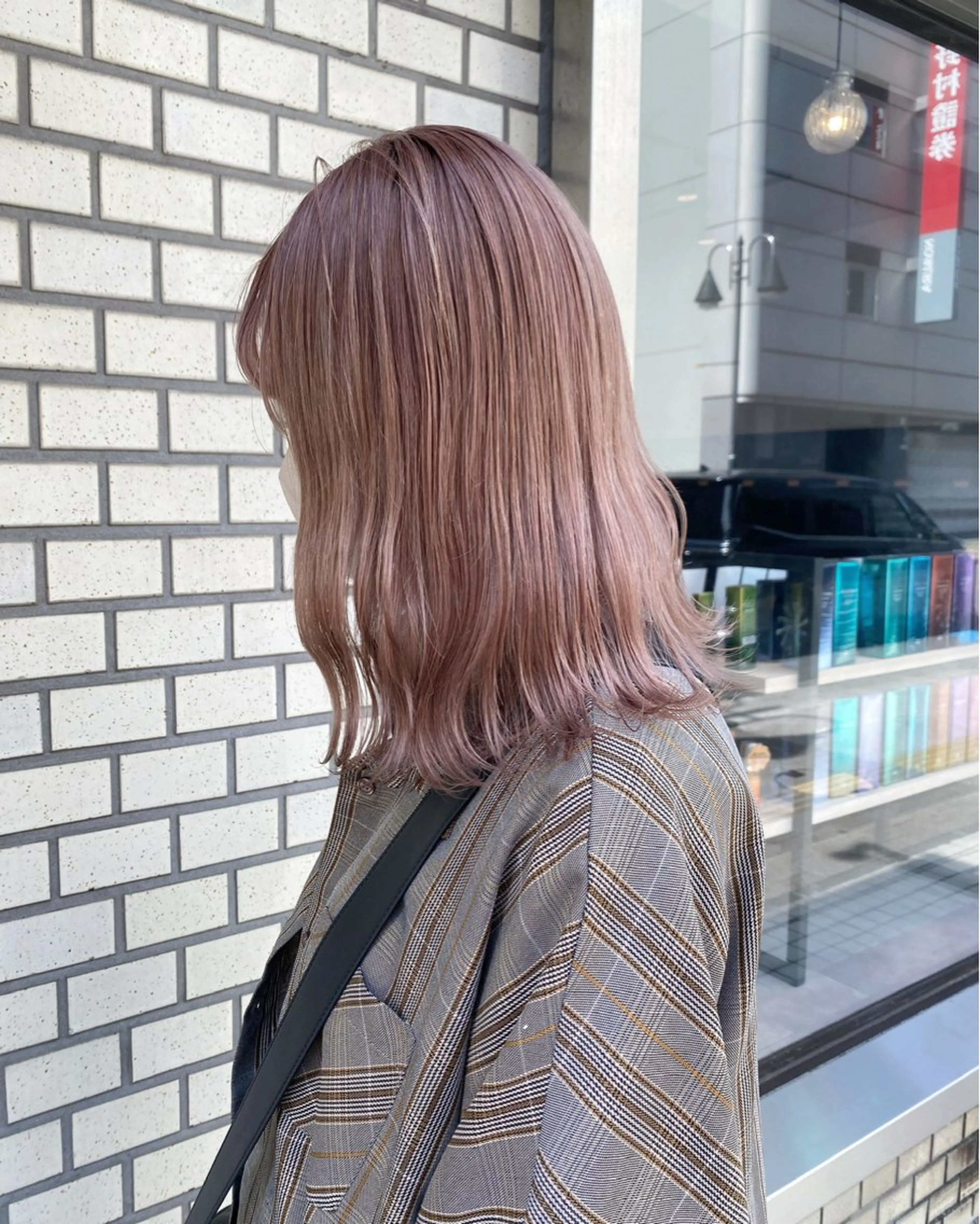 ミディアム カラー ベージュカラー ピンクカラー ピンクベージュ カット ヘアカラー トリートメント ブリーチ/髪質改善 🍊MASAKiのヘアスタイル