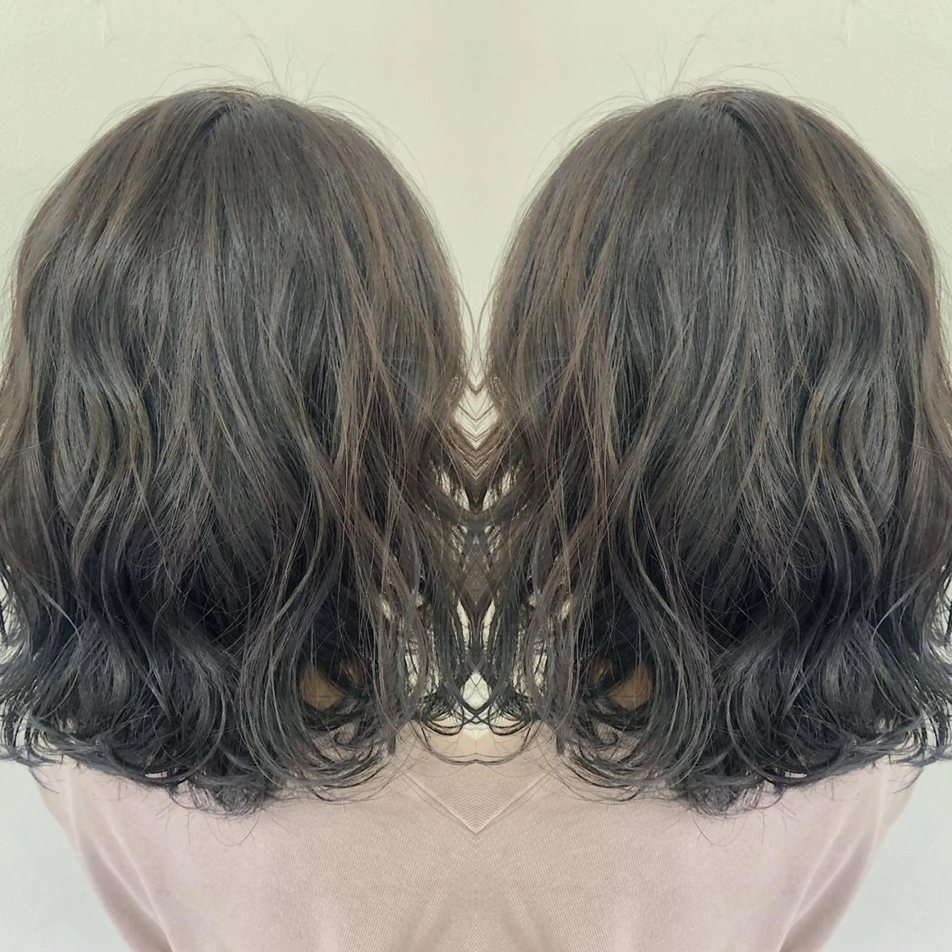 セミロング カラー カット ヘアカラー トリートメント 菅 翔太のヘアスタイル