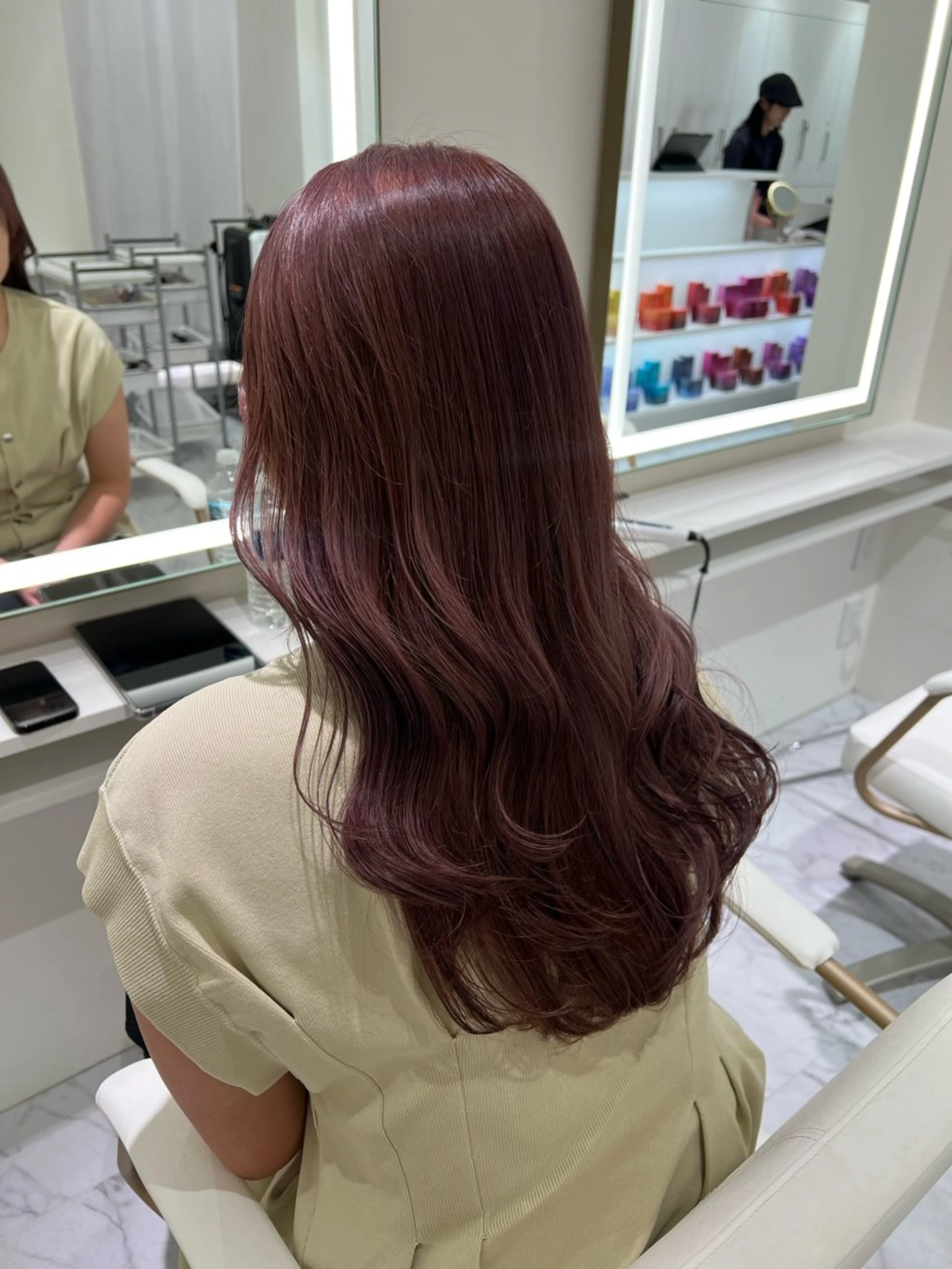 ロング カラー ヘアカラー ParveMix🍀 藤原愛未のヘアスタイル