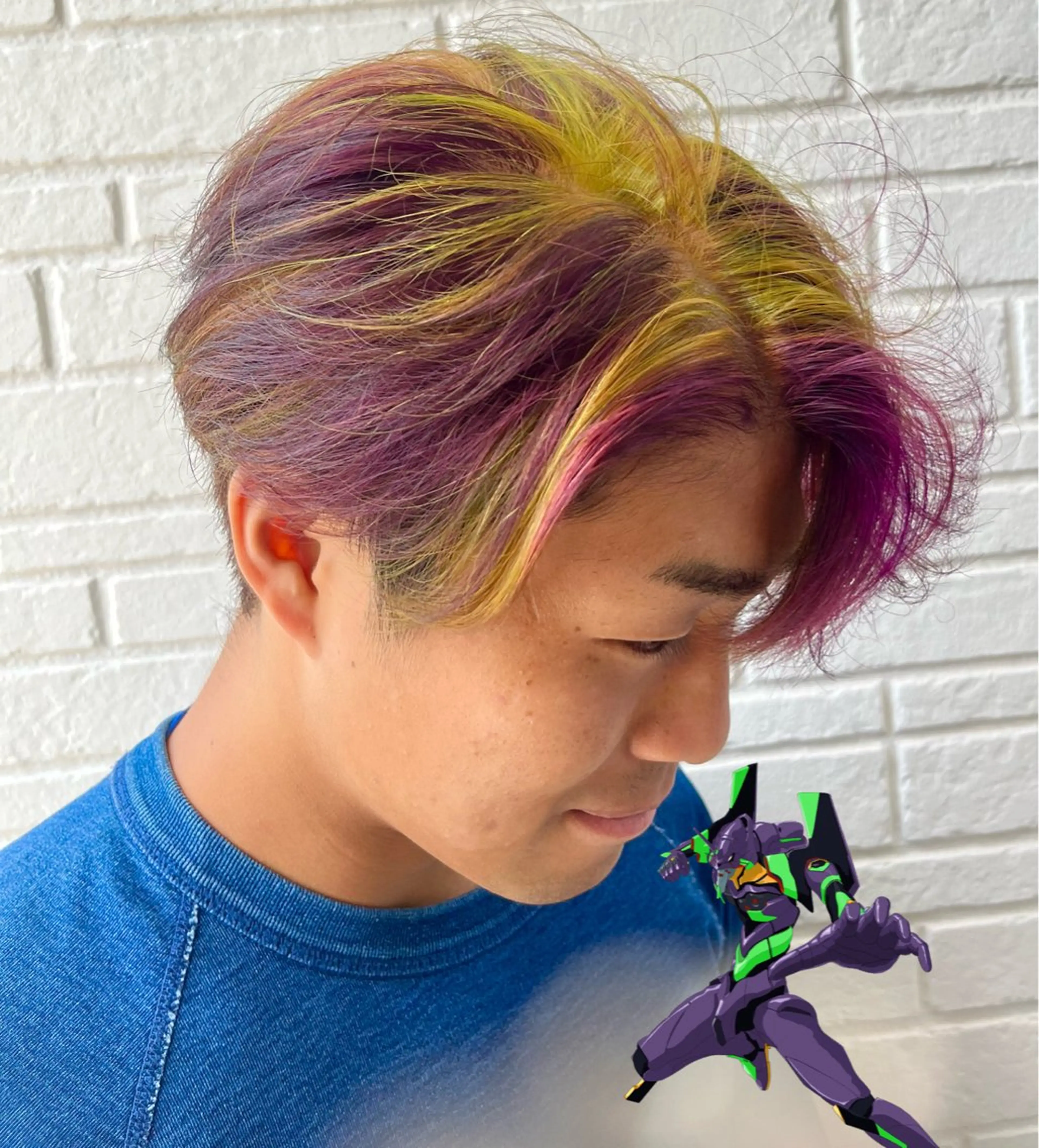 カラー メンズ ヘアカラー 春日 涼太のヘアスタイル