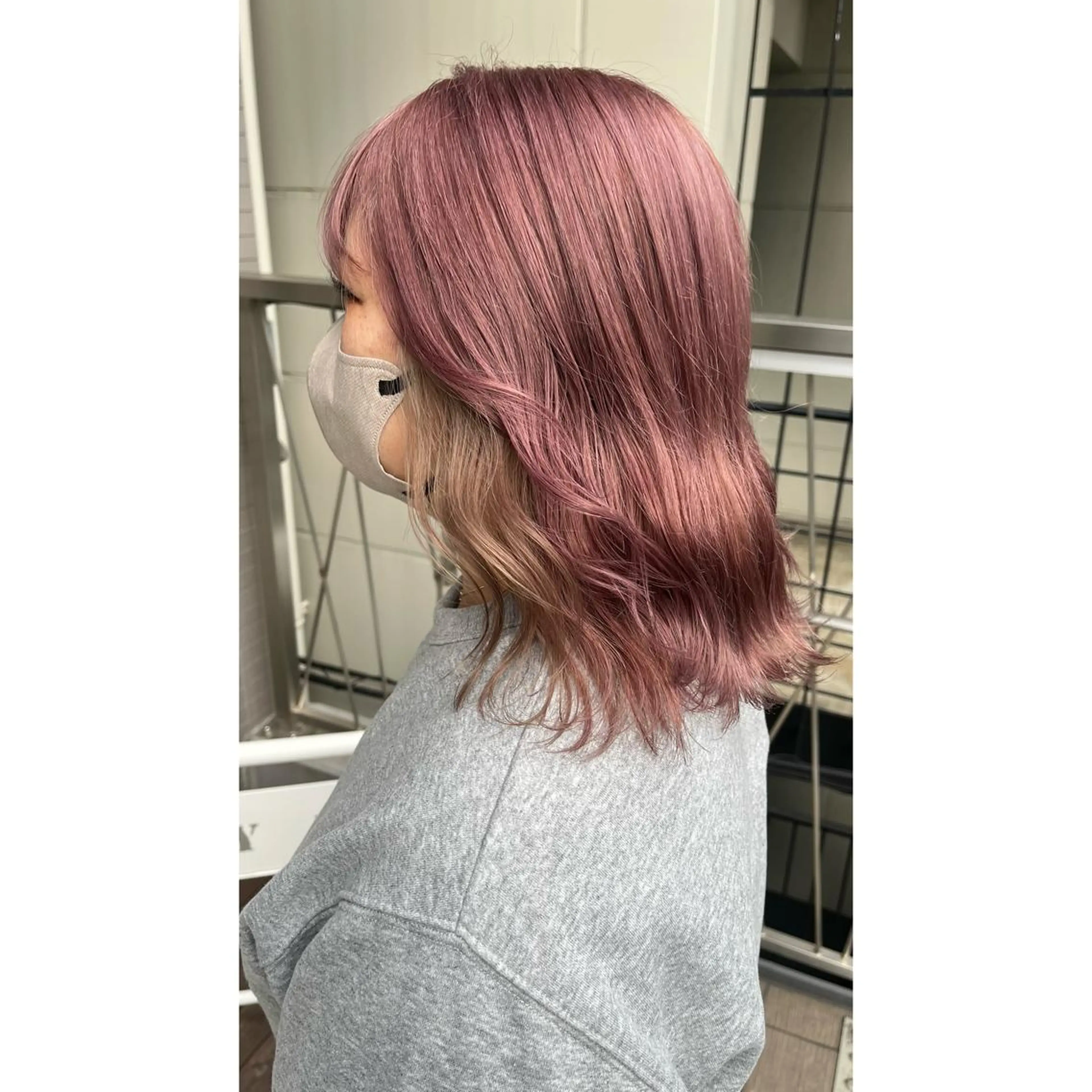 ミディアム カラー ヘアカラー トリートメント 梅田/髪質改善カラー ❄︎ mikiのヘアスタイル