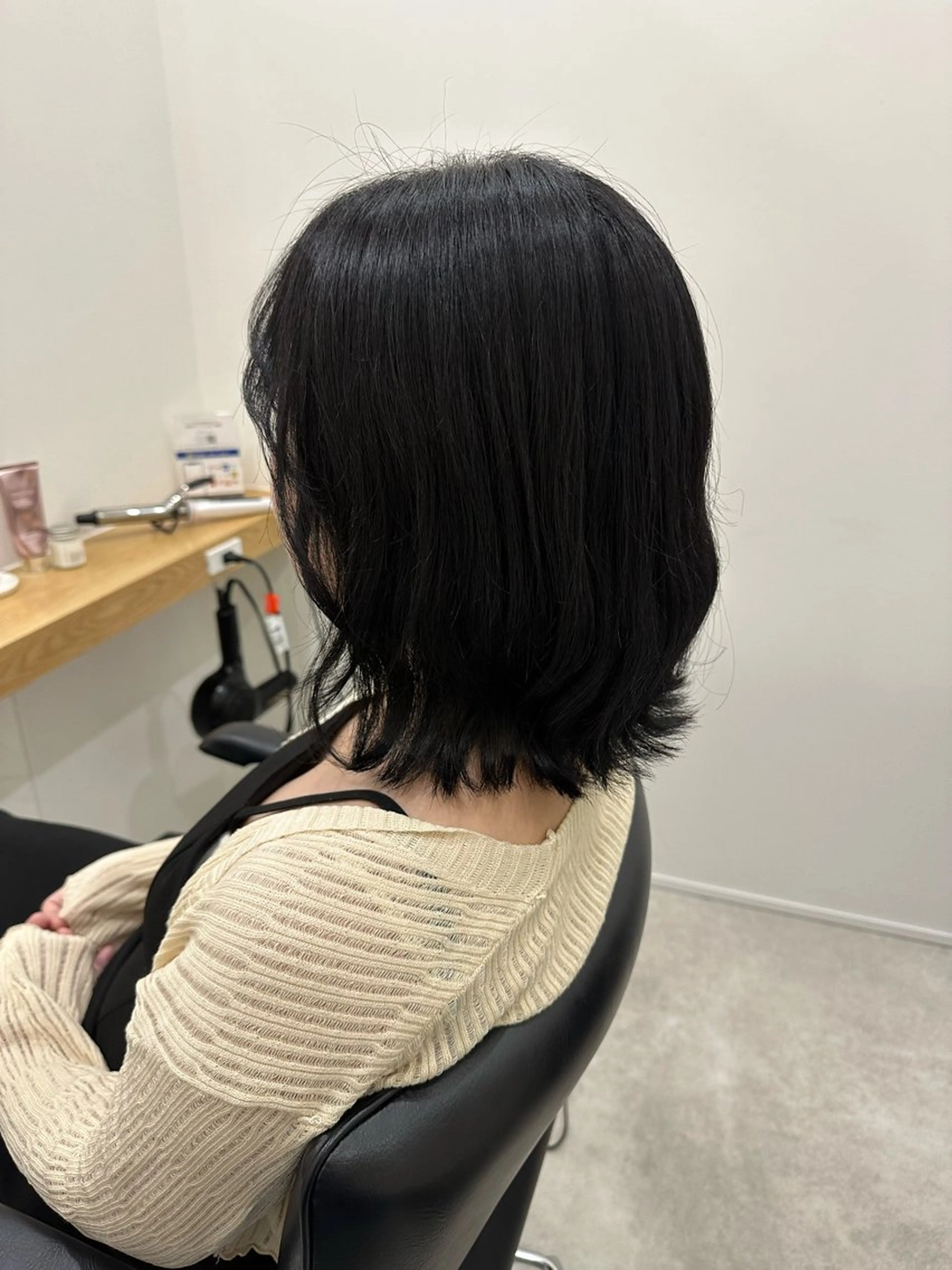 ミディアム カラー ヘアカラー トリートメント レイヤー/ナチュラル 💐nao.のヘアスタイル