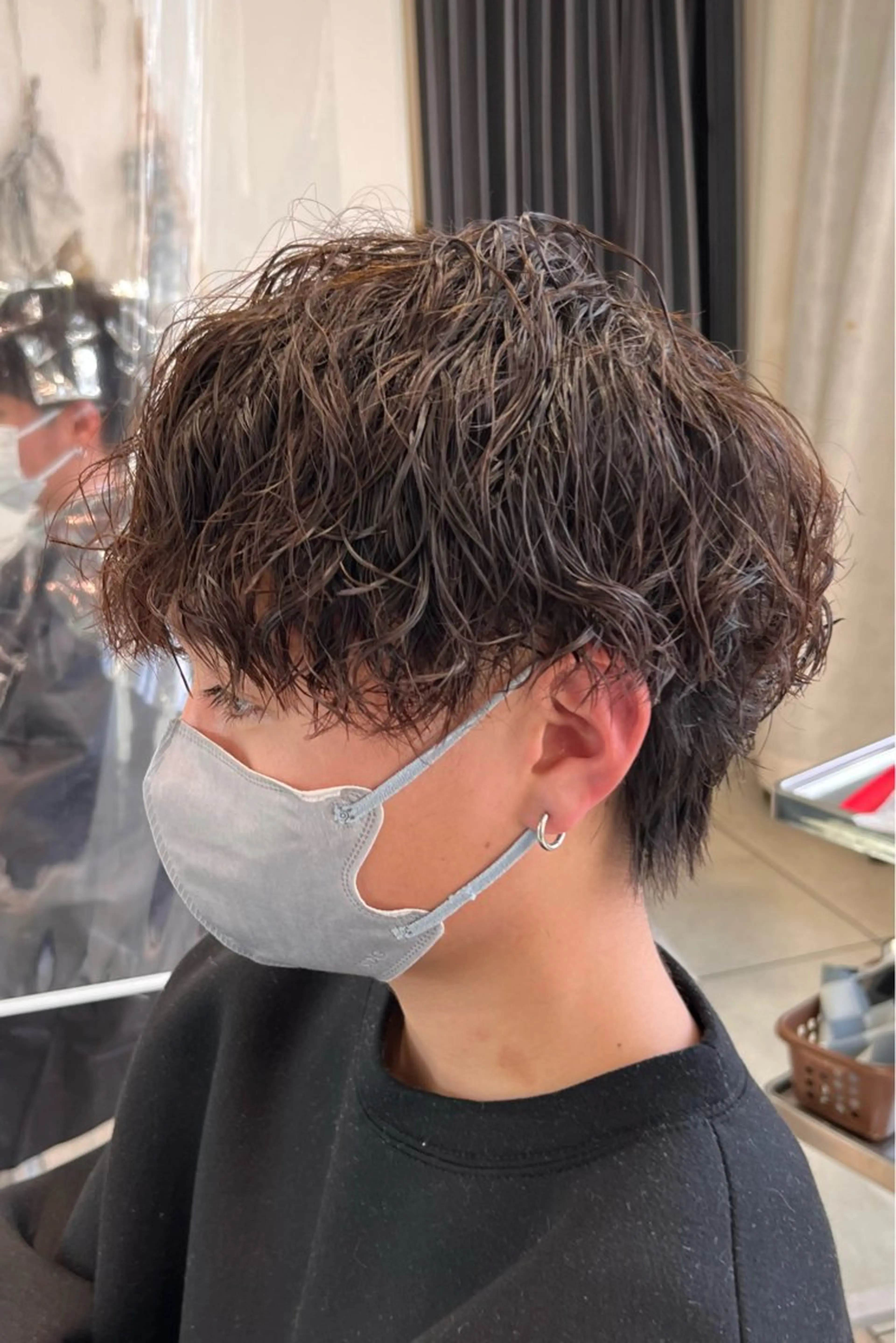 ショート パーマ スパイラルパーマ 村泉 心のヘアスタイル