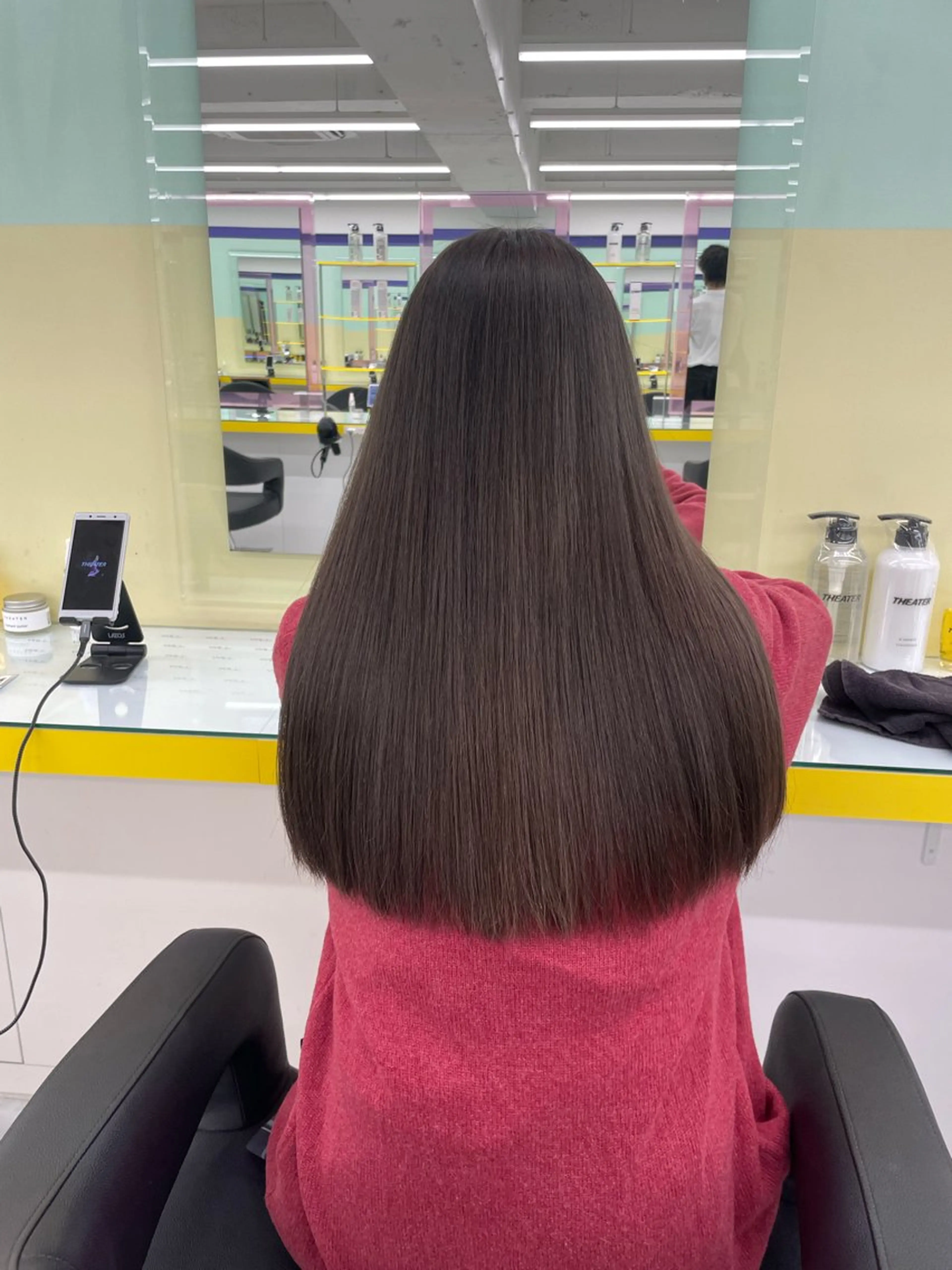 ロング ヘアカラー トリートメント 🦋色落ち綺麗カラー メンズYUZU🦋‪のヘアスタイル