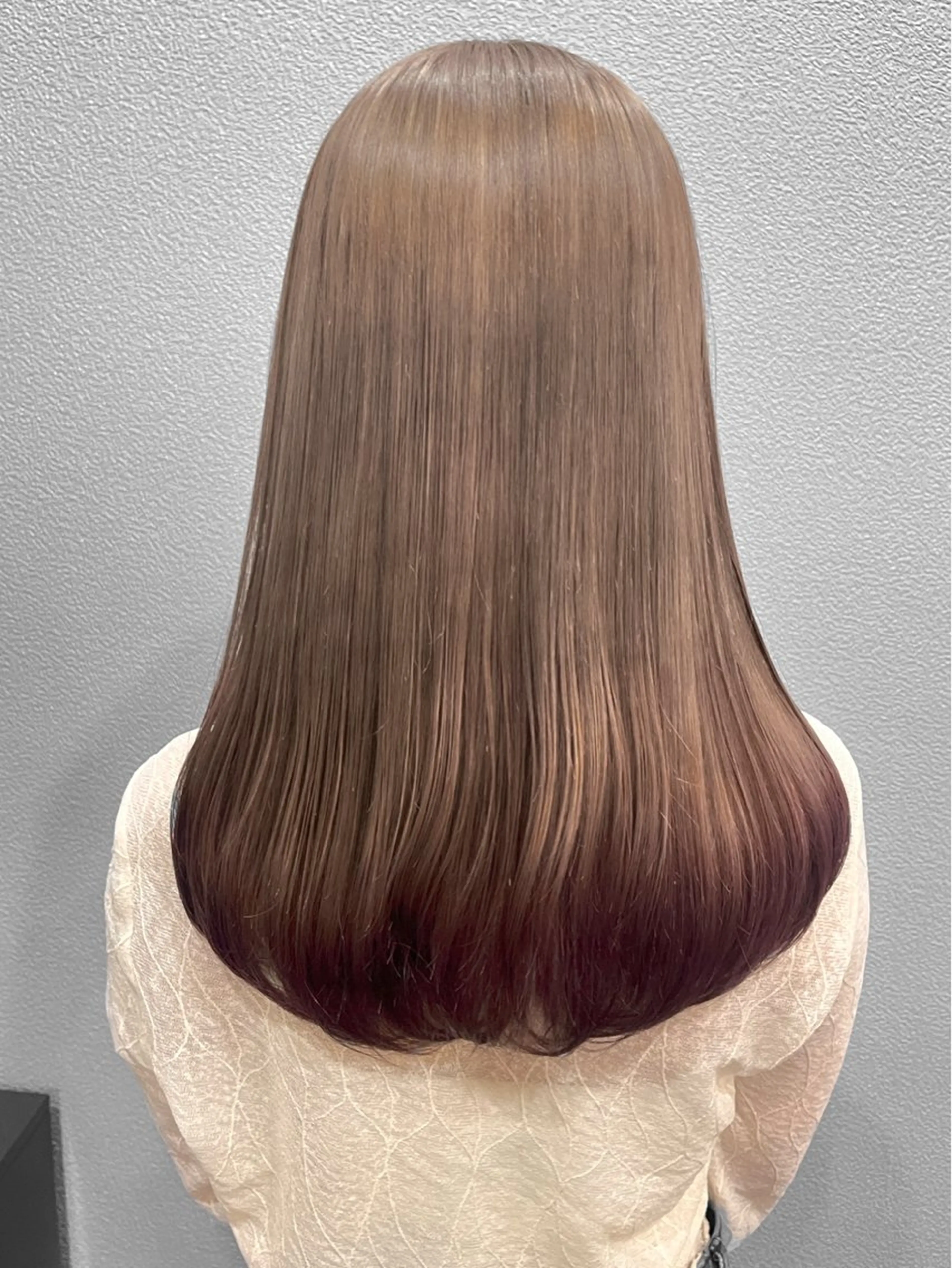 ロング カット ヘアカラー トリートメント ハイトーン/韓国風/ 艶髪/吉祥寺のヘアスタイル