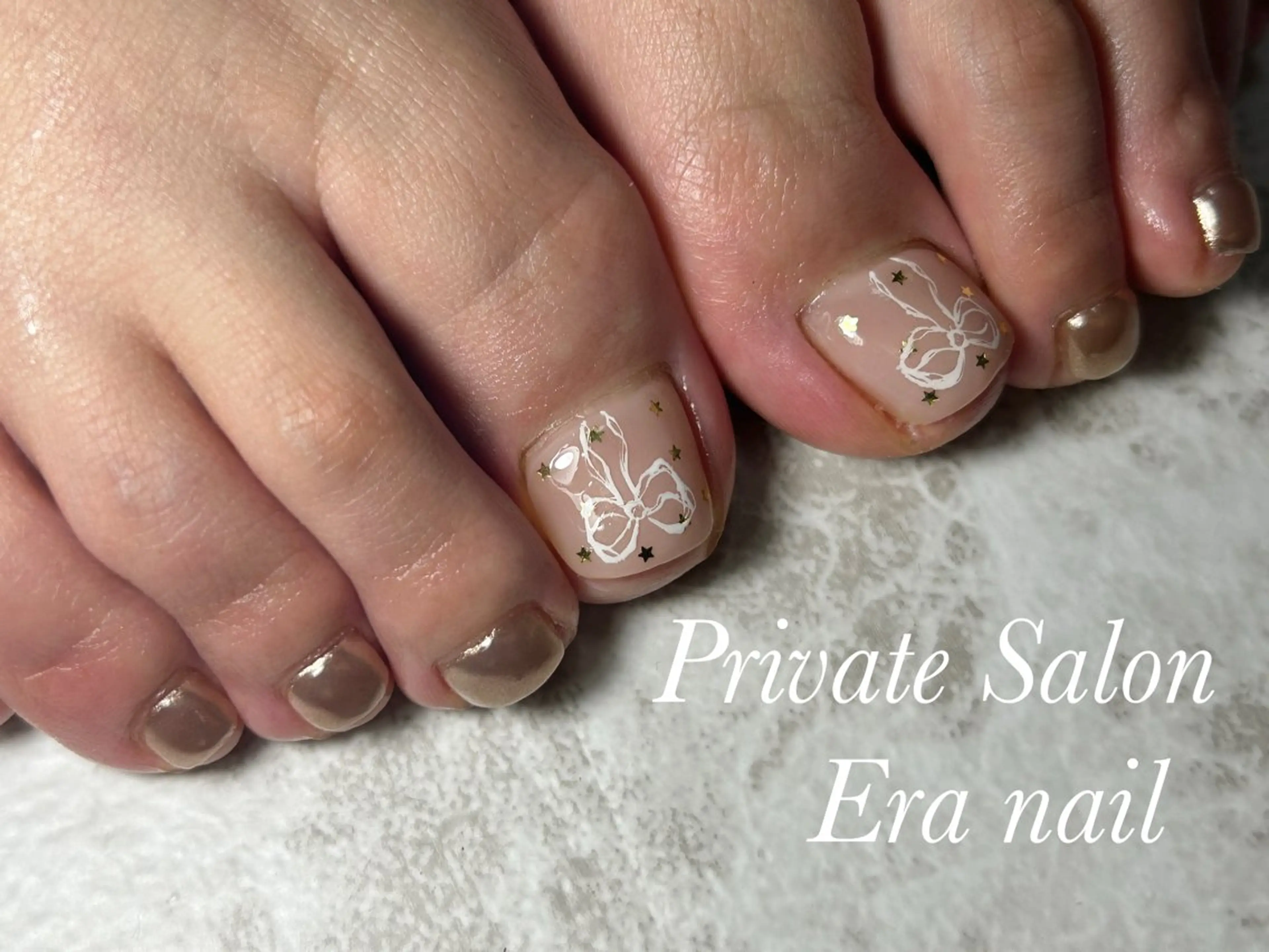 ネイル 持ち込み フットネイル Era nailのネイルデザイン