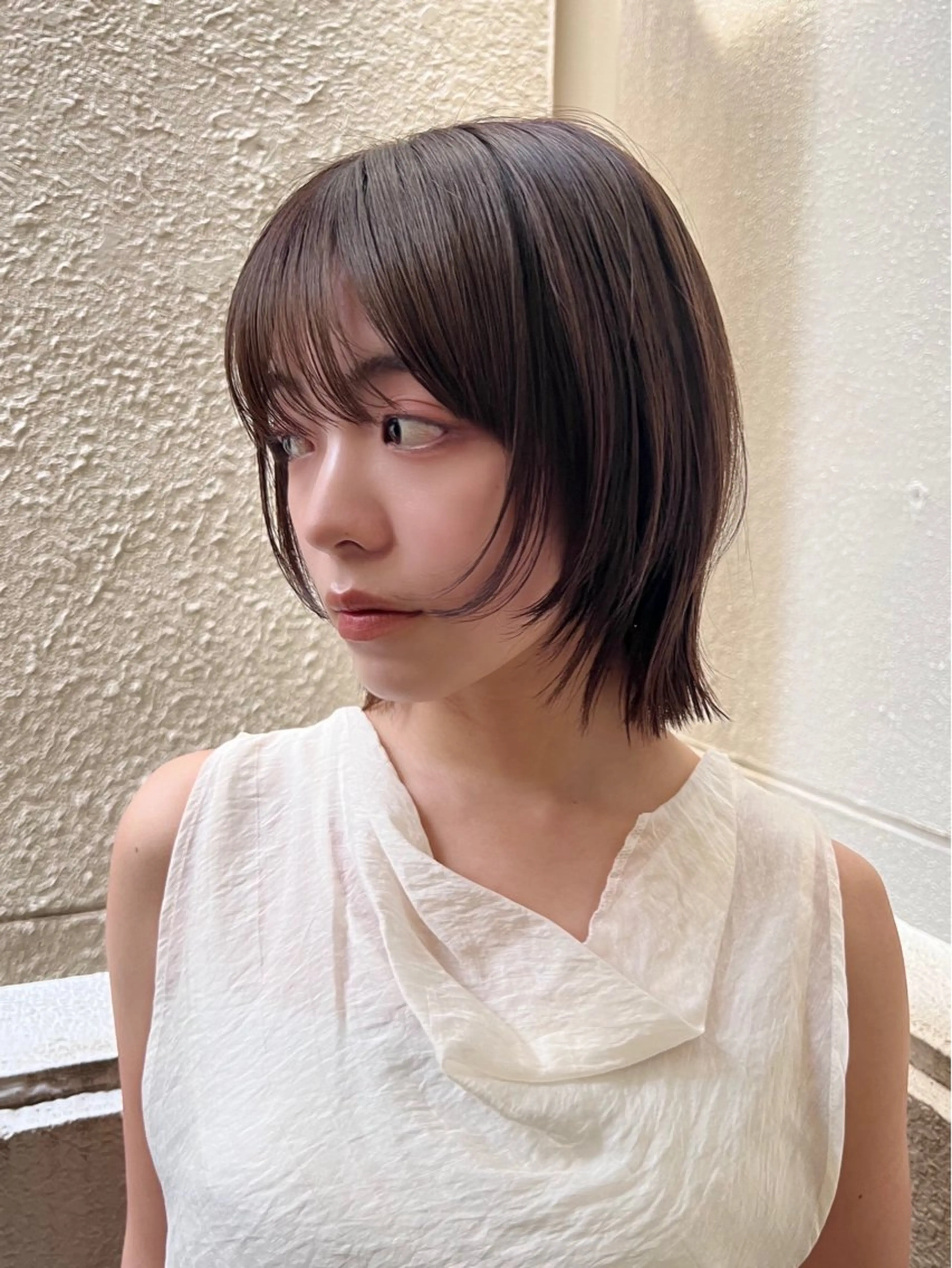 ショート カラー 艶髪縮毛矯正/レ イヤー/atsumiのヘアスタイル