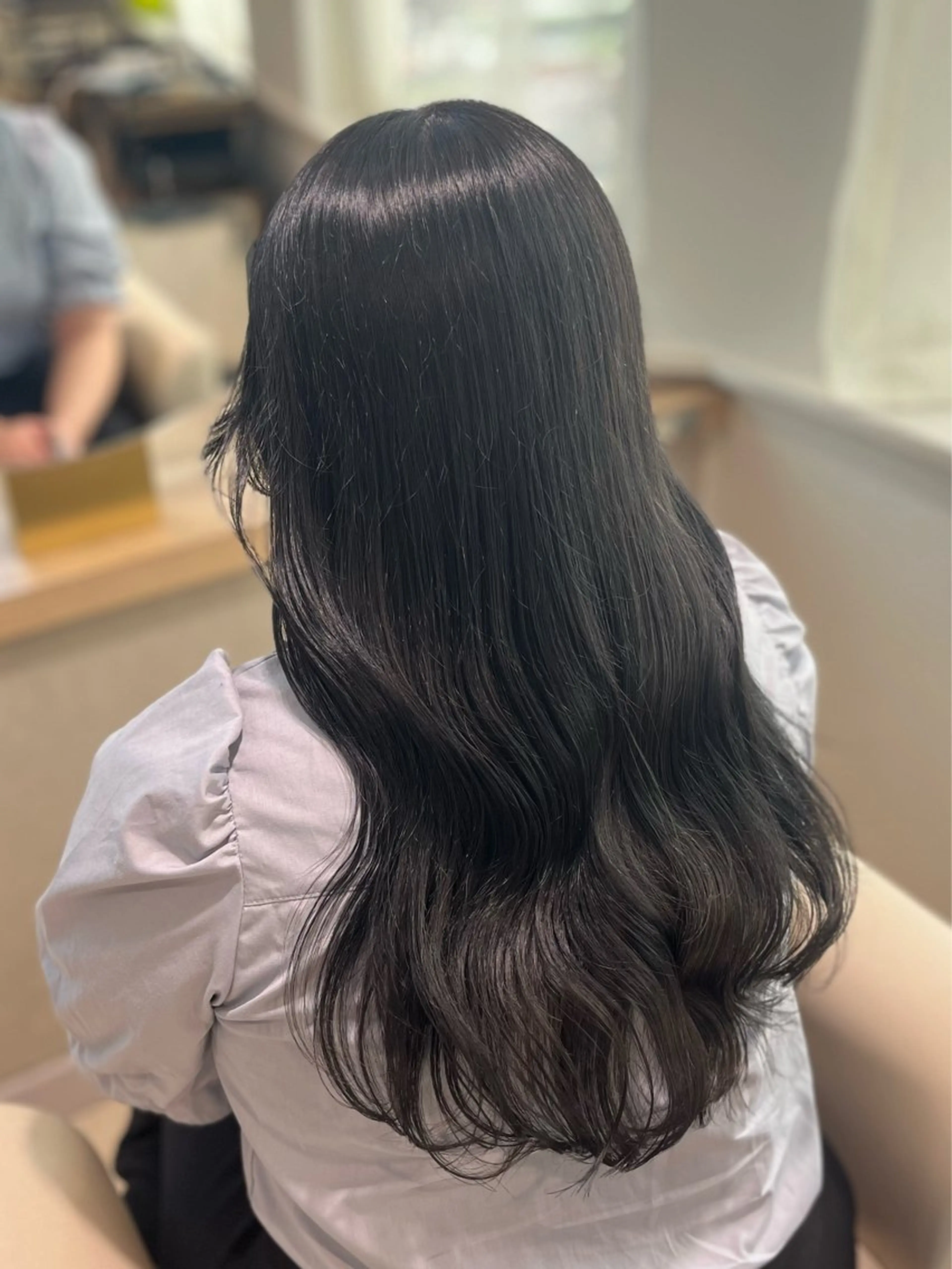 ロング カラー カット ヘアカラー 佐々木 遥菜のヘアスタイル