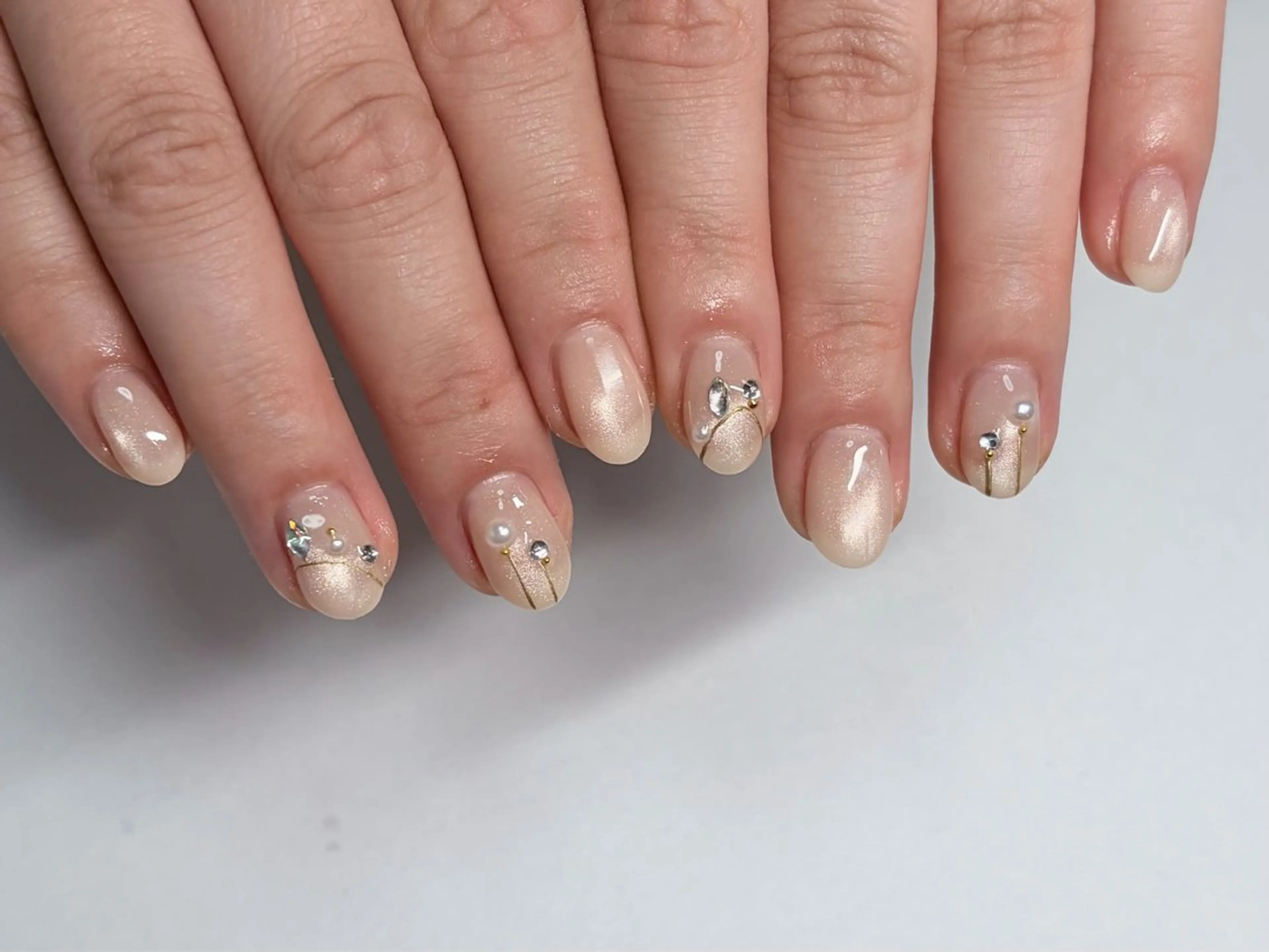 ネイル マグネットネイル 冬ネイル ハンドネイル nayu nailのネイルデザイン