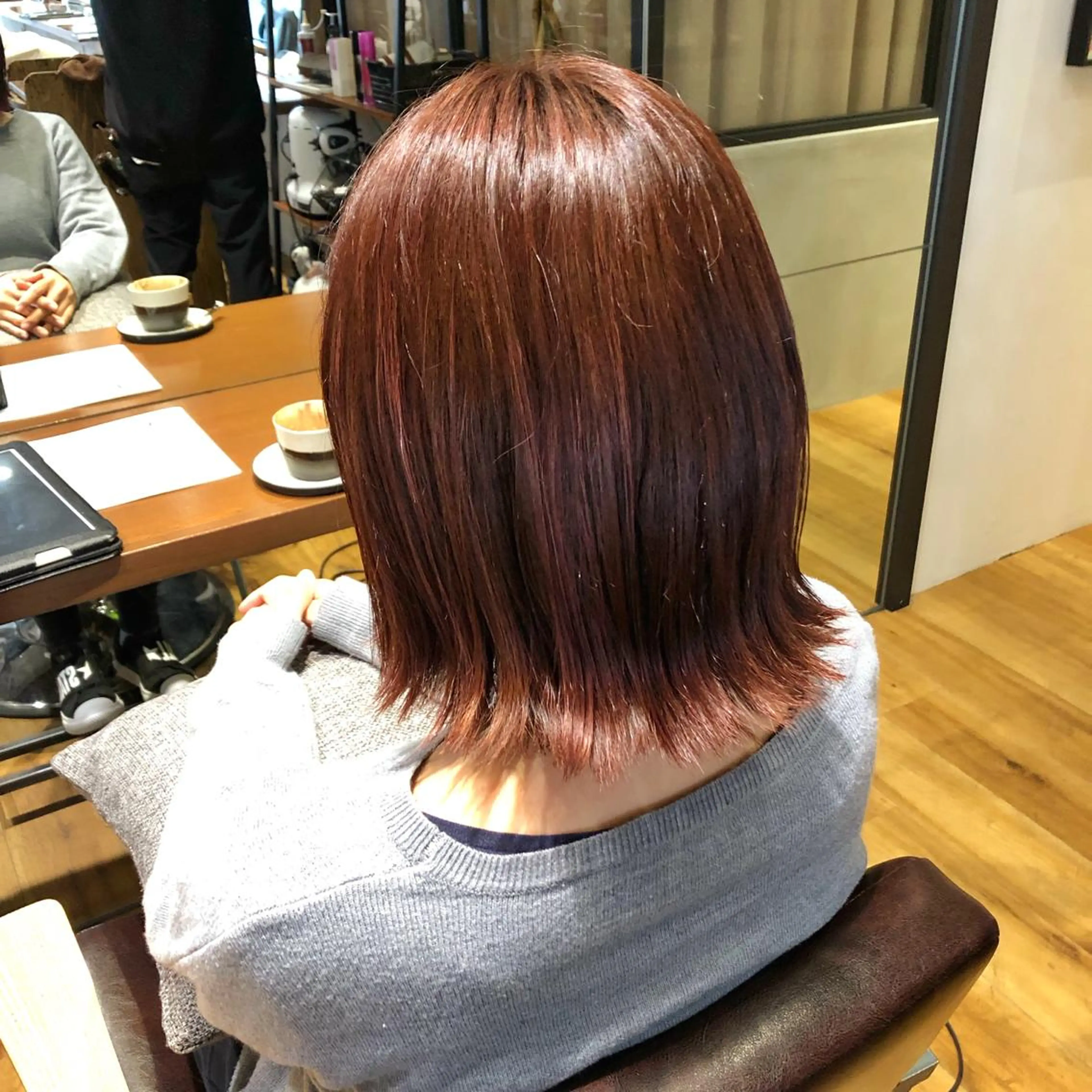 ショート カラー ピンクカラー レッドカラー ◇おの あすか◇のヘアスタイル