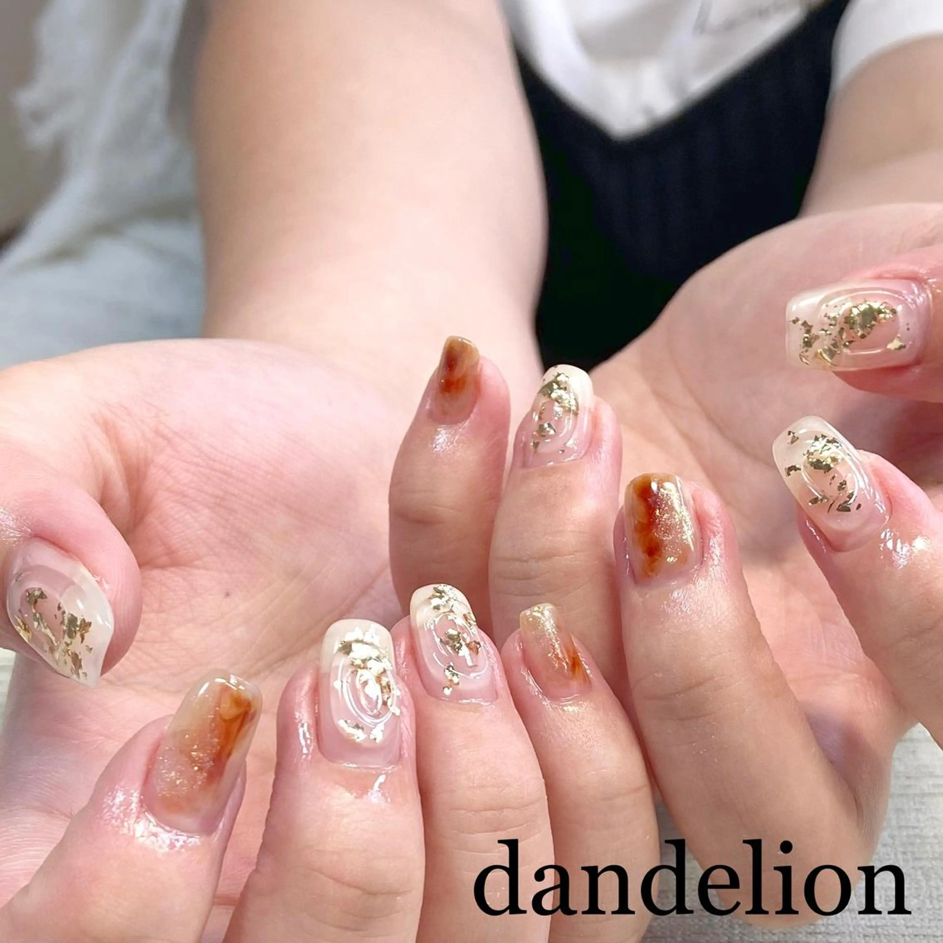 ネイル ハンドネイル ハンドケア dandelion ダンデライオンのネイルデザイン