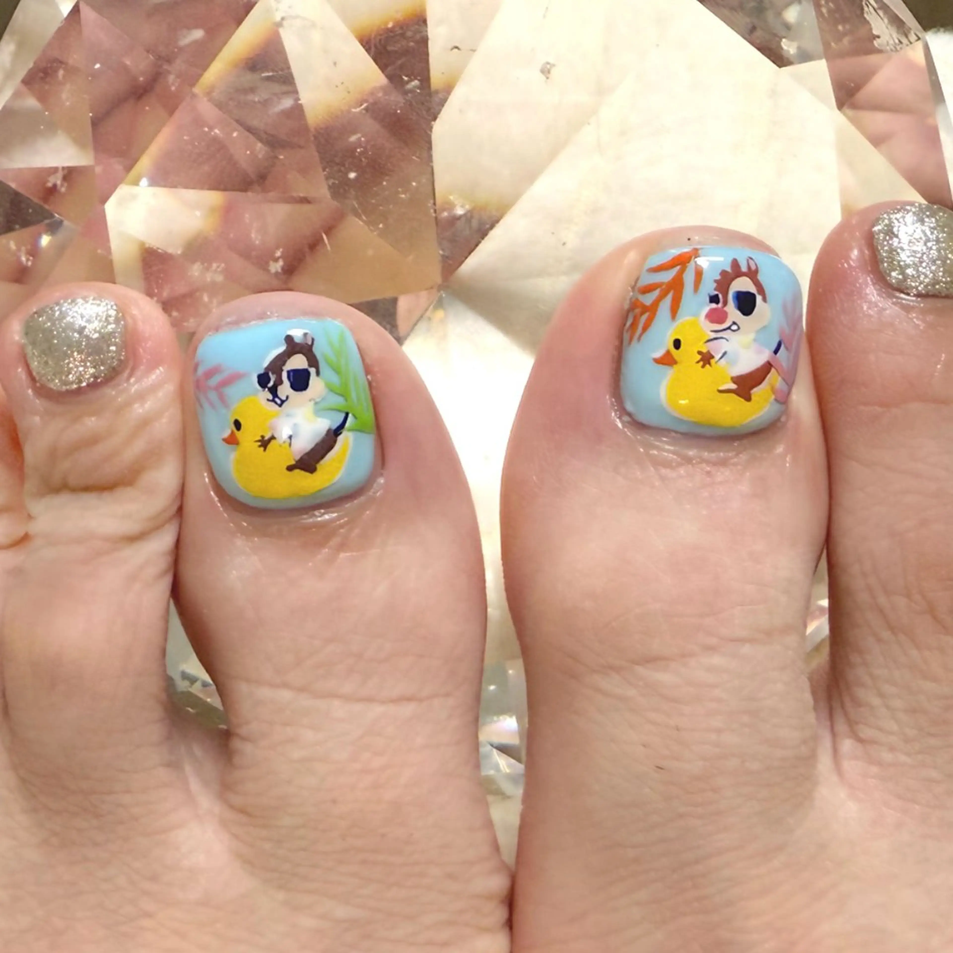 ネイル アートネイル フットネイル 夏ネイル ネイルチップ 六本木ネイル阡夜一夜 当日&持ち込み歓迎のネイルデザイン