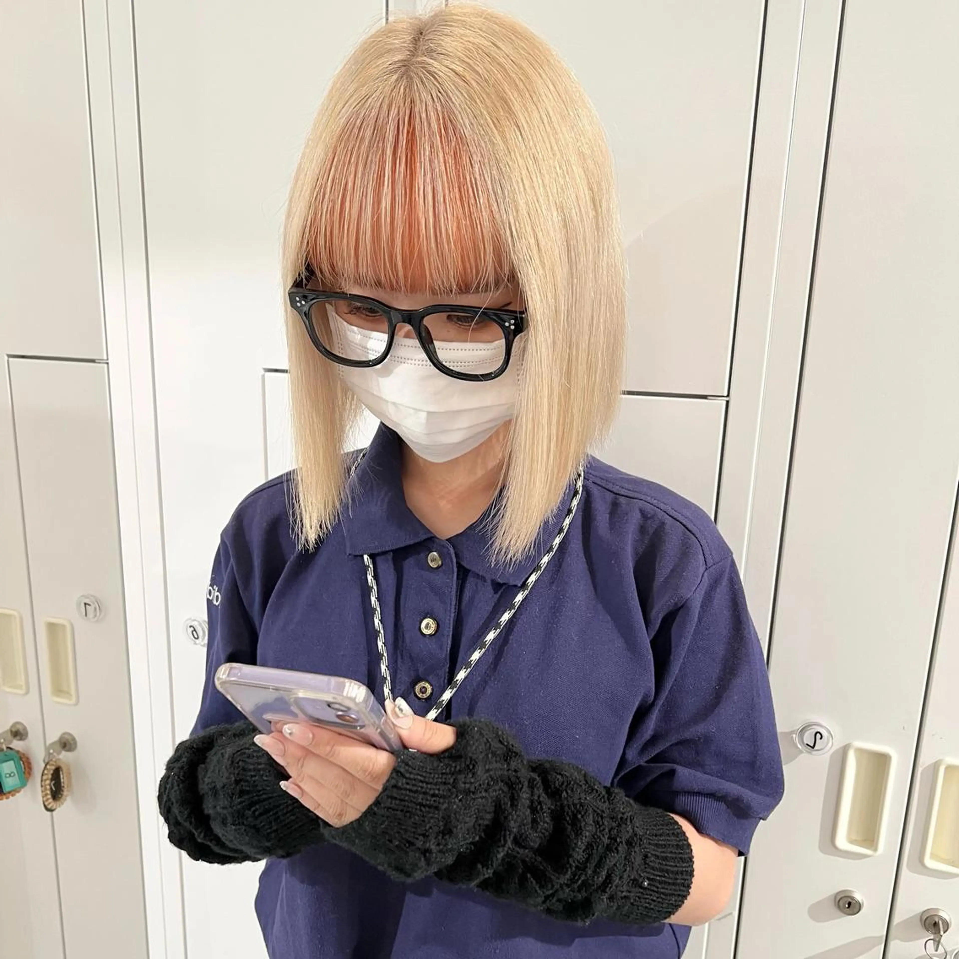 こだわり前髪カット＋透明感カラーの写真