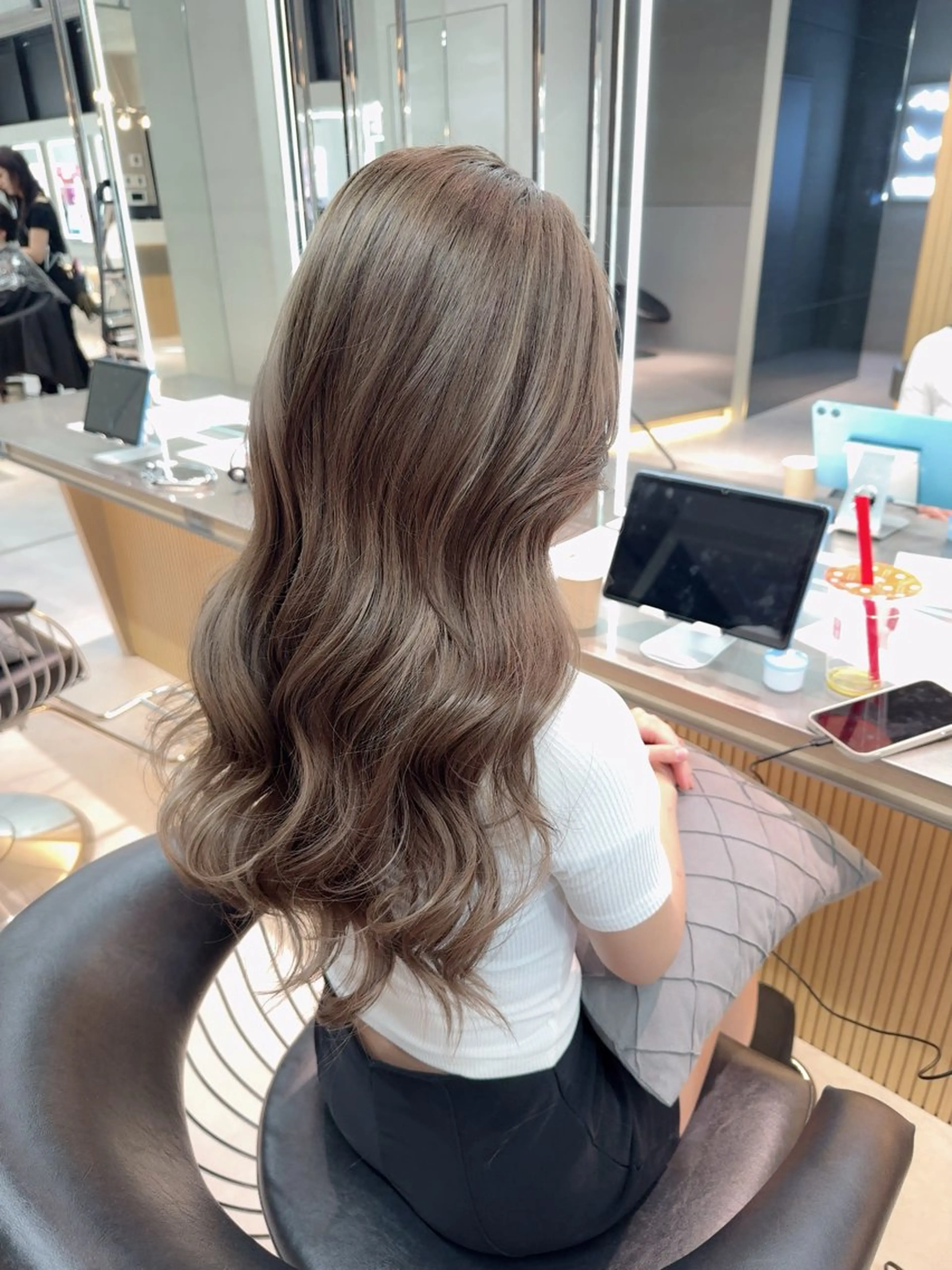 ロング カラー 髪質改善 縮毛矯正 【博多髪質改善】 吉村　清志のヘアスタイル