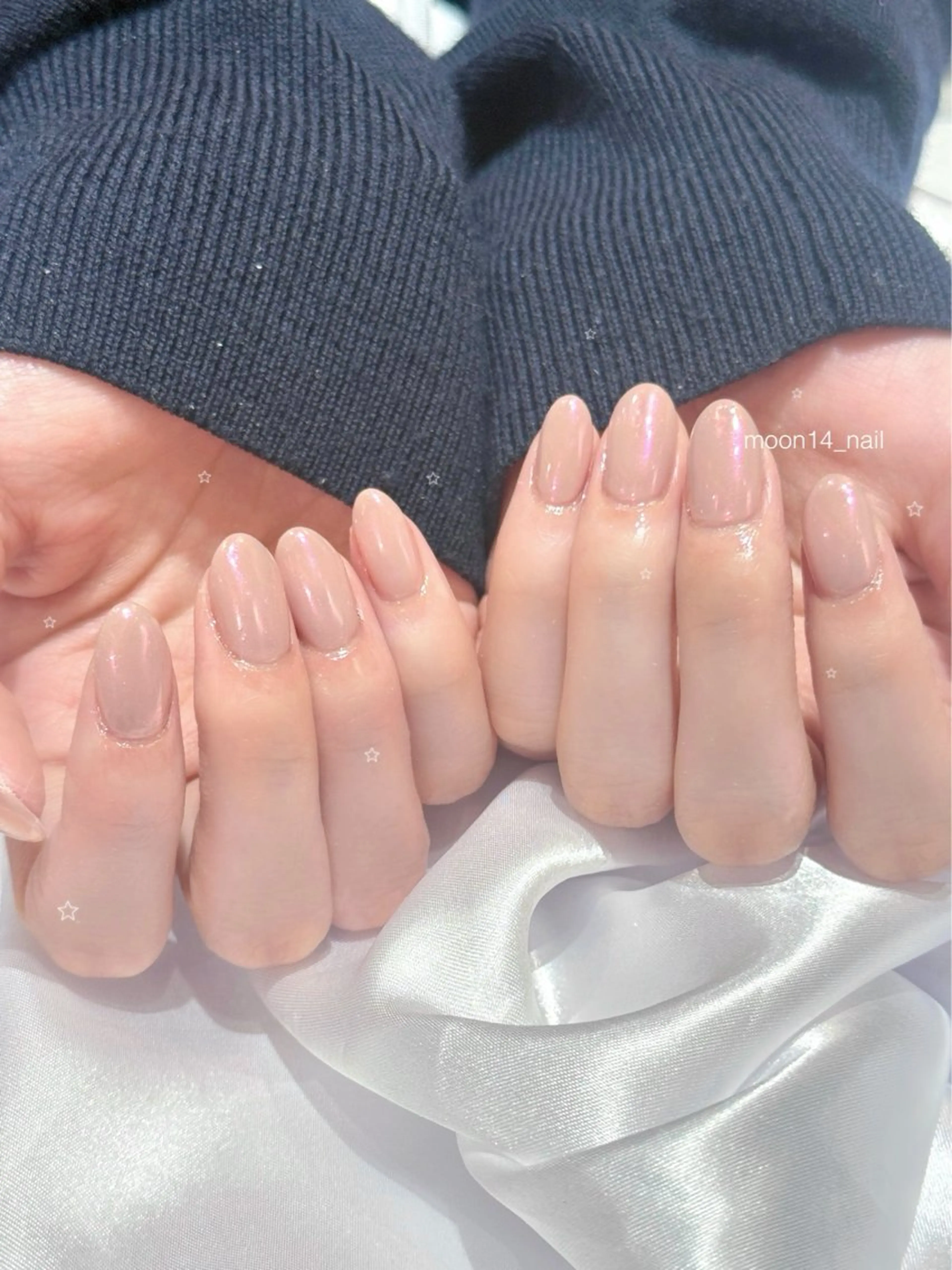 ネイル オーロラネイル ジェルネイル キラキラネイル パラジェル ピンク ハンドネイル natsuki 💫のネイルデザイン