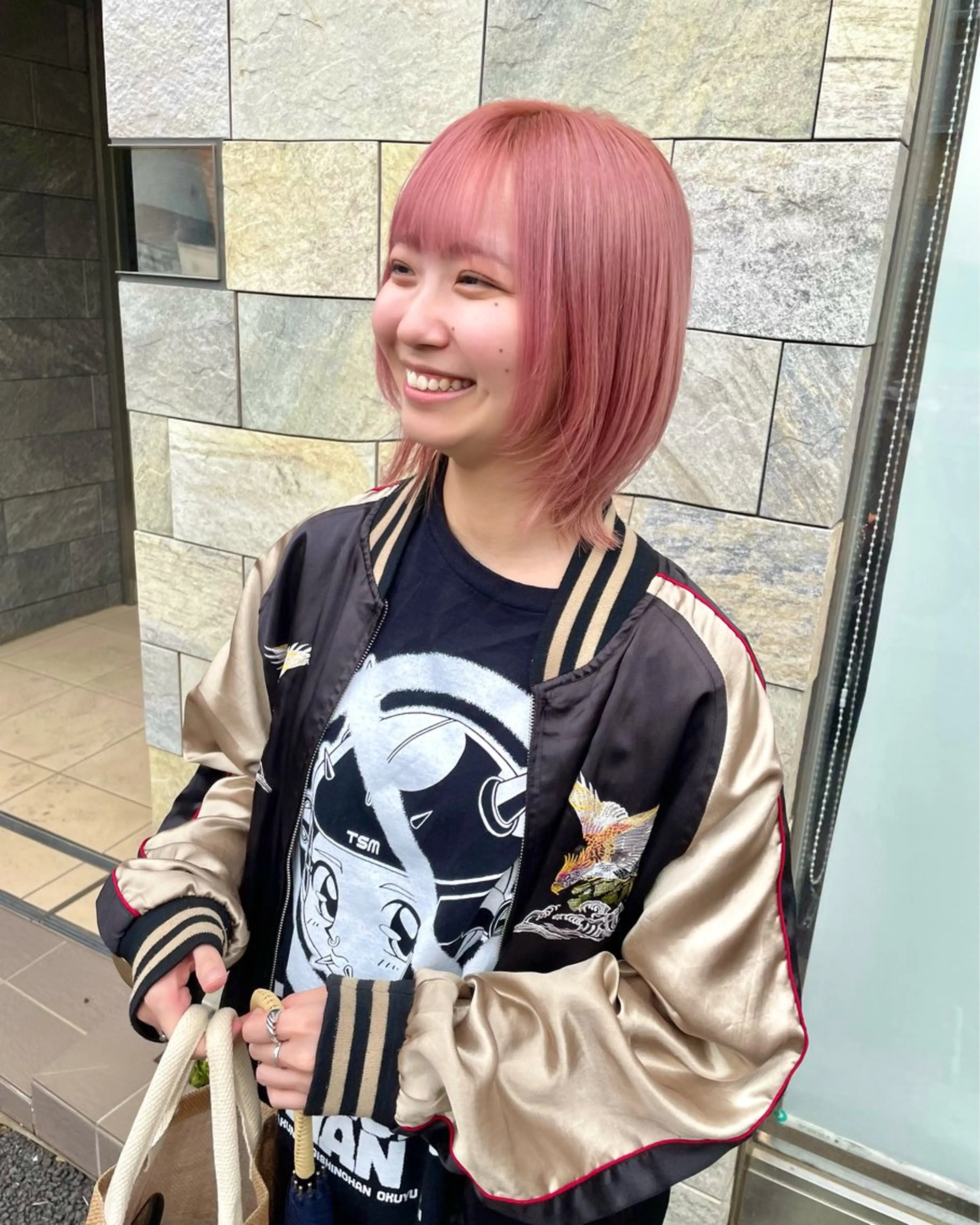 ミディアム カラー ボブ ウルフカット カット ヘアカラー トリートメント 武田 清久のヘアスタイル