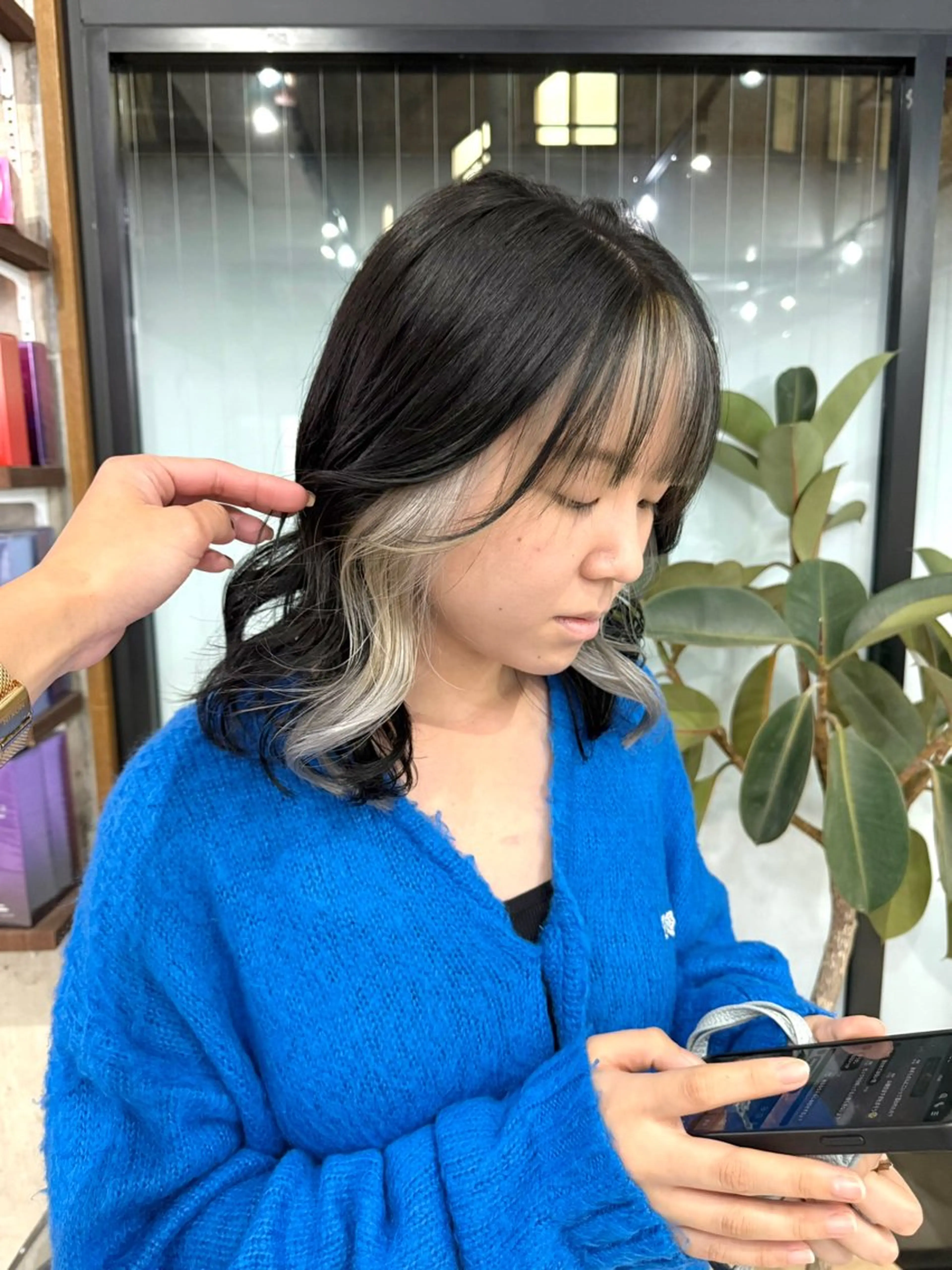 セミロング カラー カット ヘアカラー トリートメント 【neo.】 Mahoのヘアスタイル