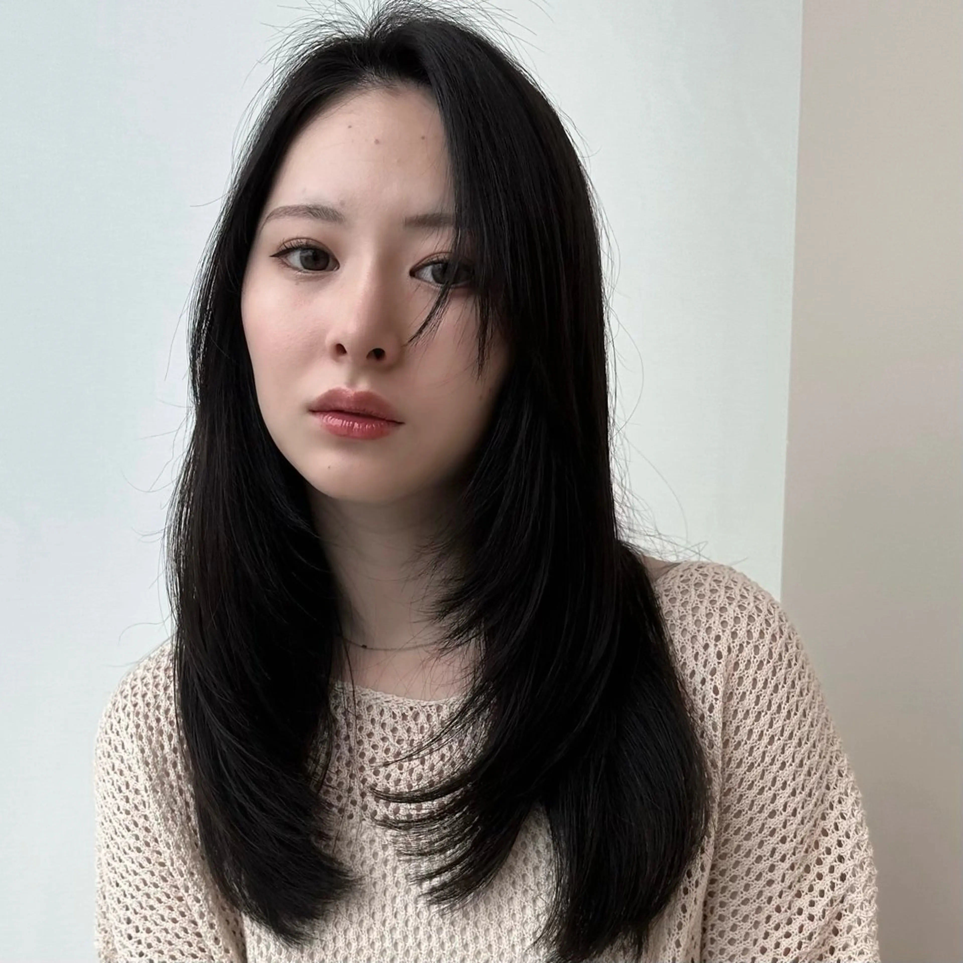 セミロング カラー レイヤーカット 似合わせカット レイヤー/顔周り /透明感🩶高橋大のヘアスタイル