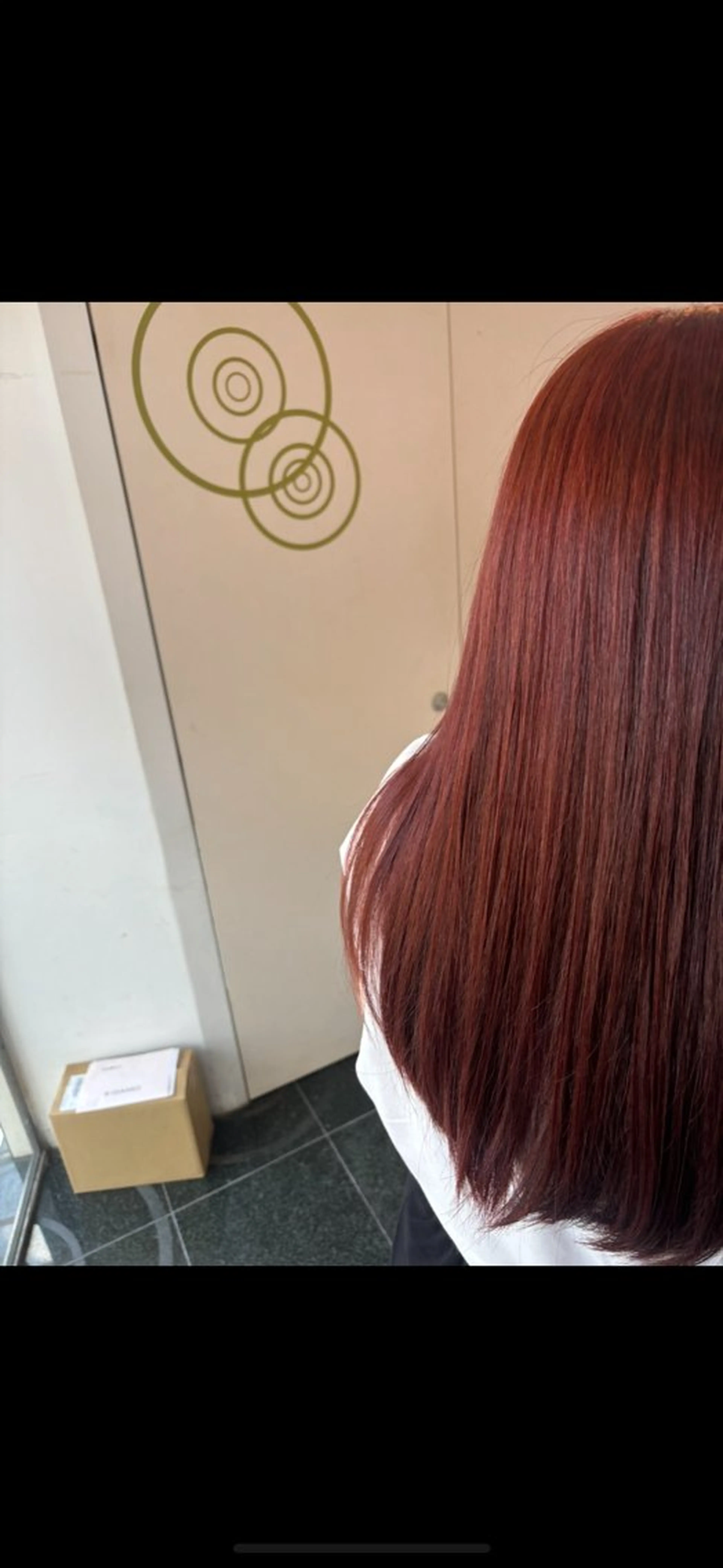 ロング カラー ブリーチ ブリーチなしカラー レッドカラー ヘアカラー 髪質改善カラー| Yukino🫧のヘアスタイル