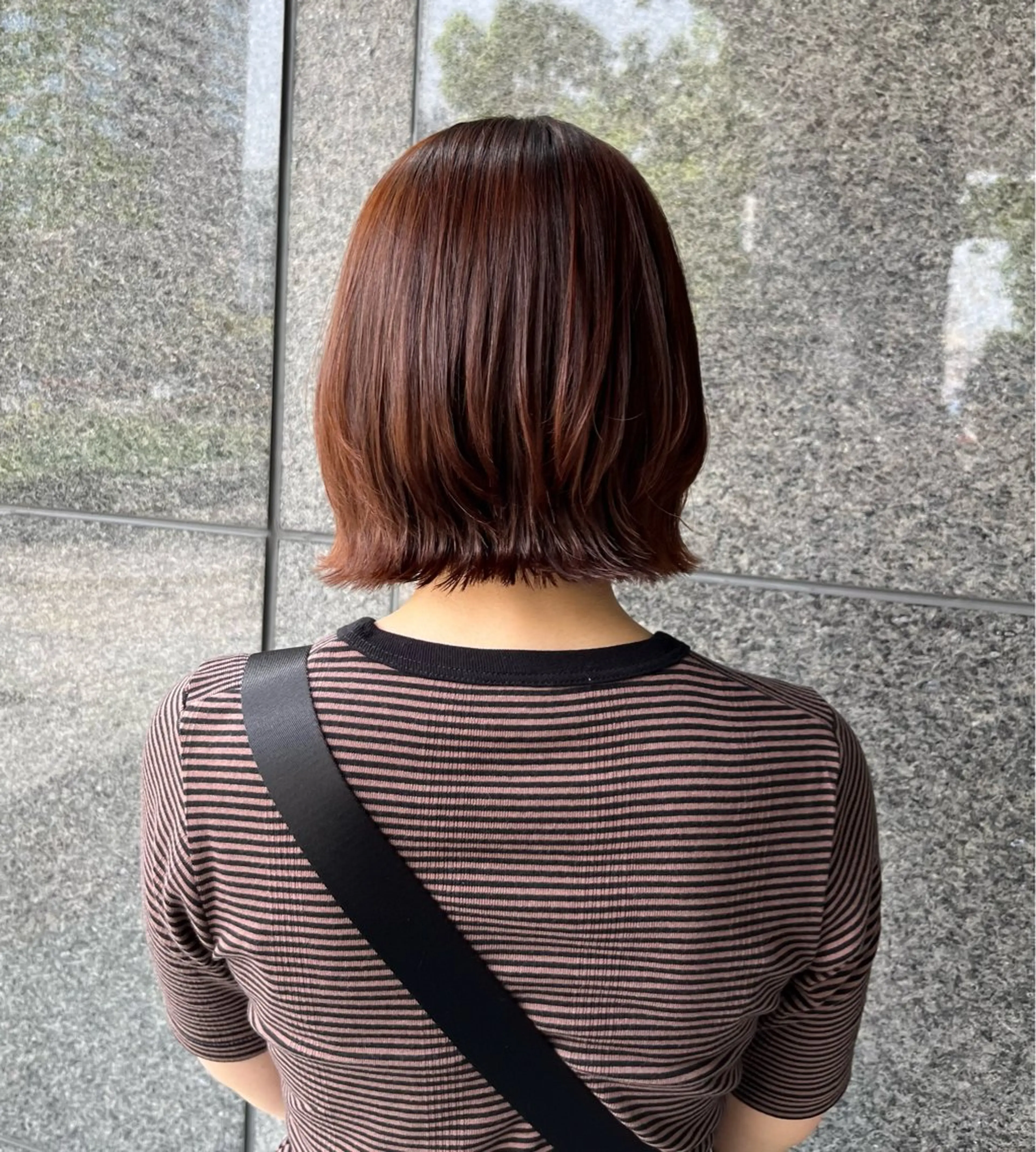 ミディアム ボブレイヤー ボブ レイヤーカット ボブ/ハイトーン/ 岡山駅/別曽遥也のヘアスタイル