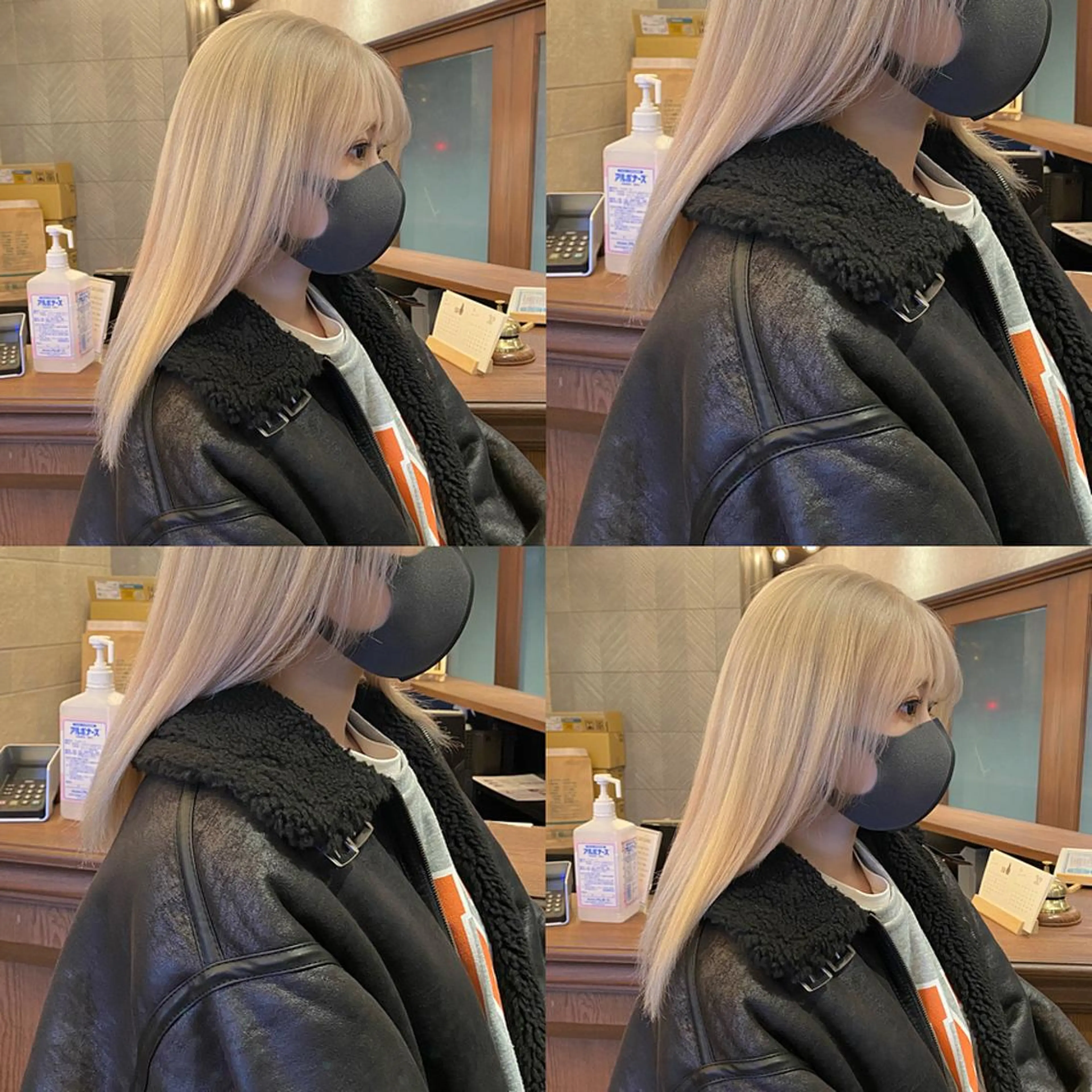 セミロング カラー ブロンド ホワイトブロンド Erina レイヤー/似合わせ♡のヘアスタイル