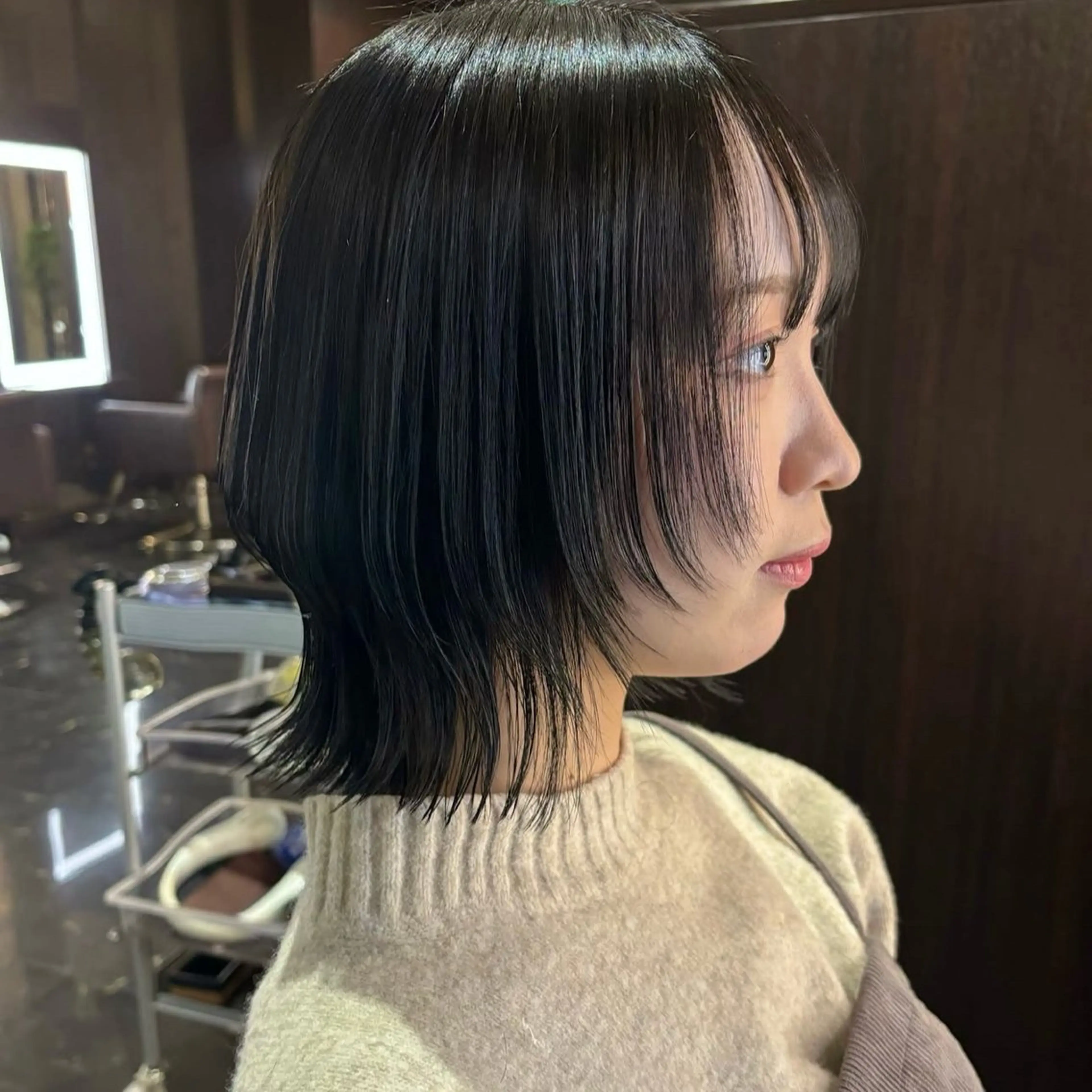 ミディアム カット 【nui 茨木】 清水優のヘアスタイル