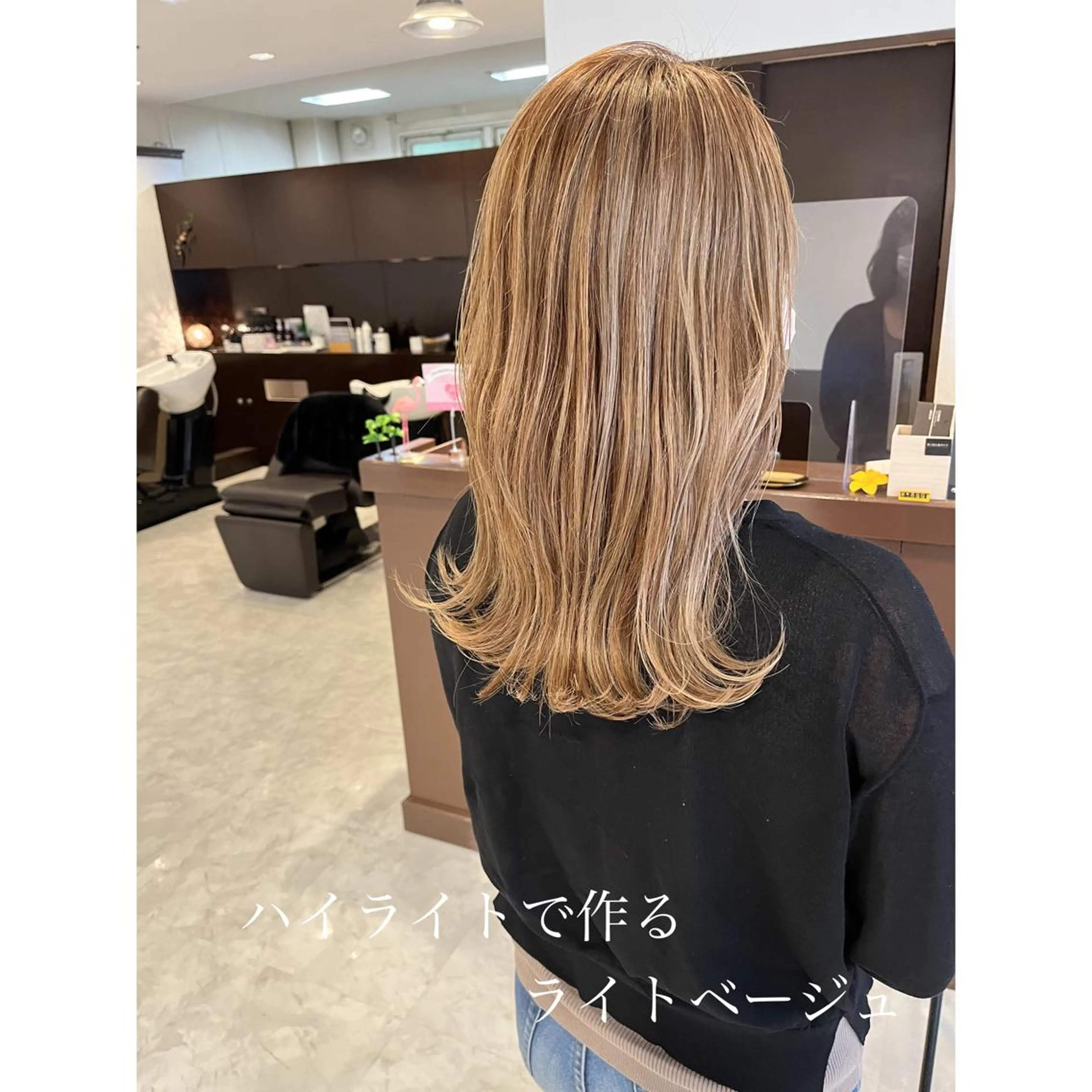 ミディアム カラー 坂井田 浩樹のヘアスタイル