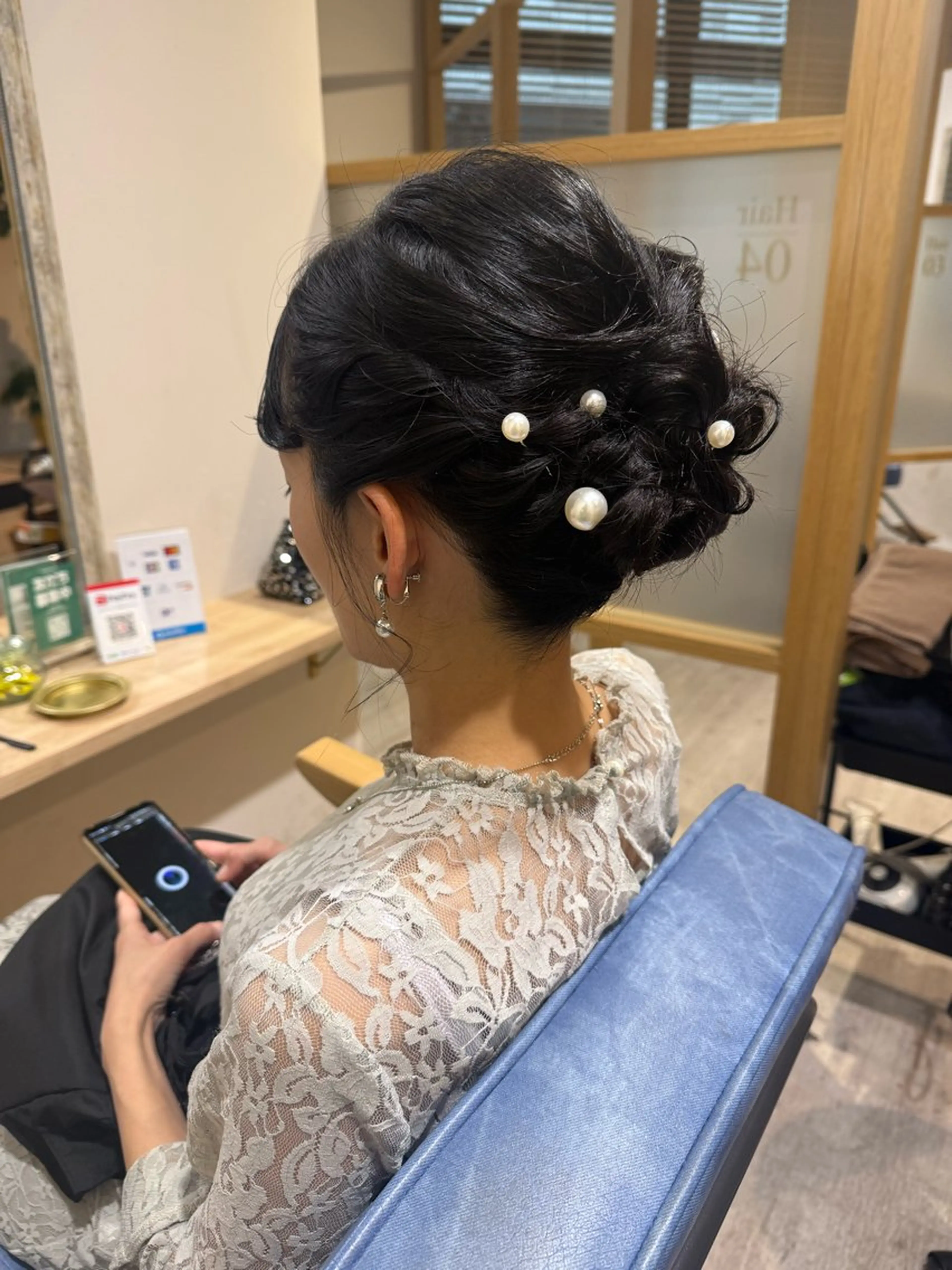 ミディアム ヘアアレンジ ボブ ヘアセット Connect Rumiのヘアスタイル