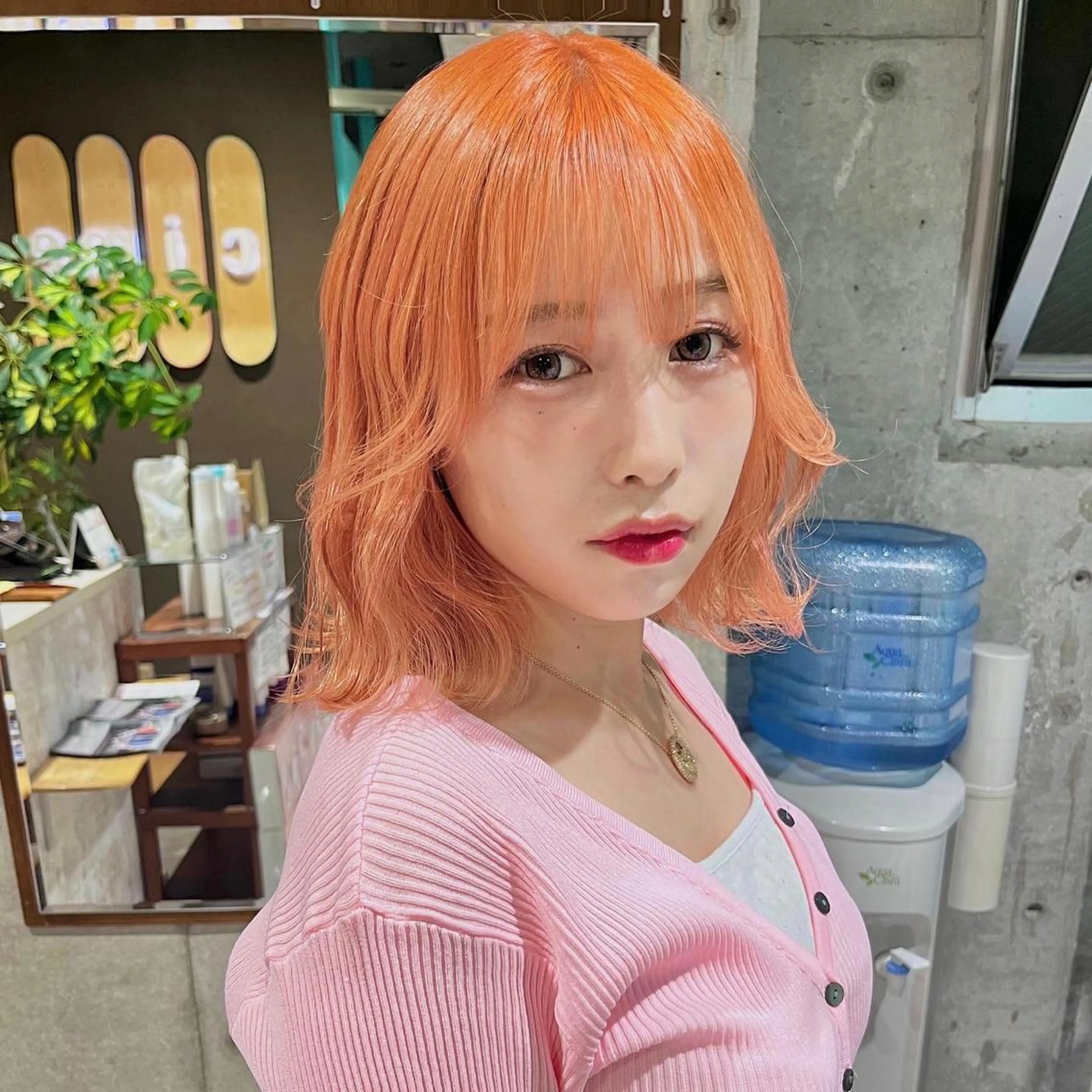 ミディアム カラー 堺 鳳 ママ美容師 yukariのヘアスタイル