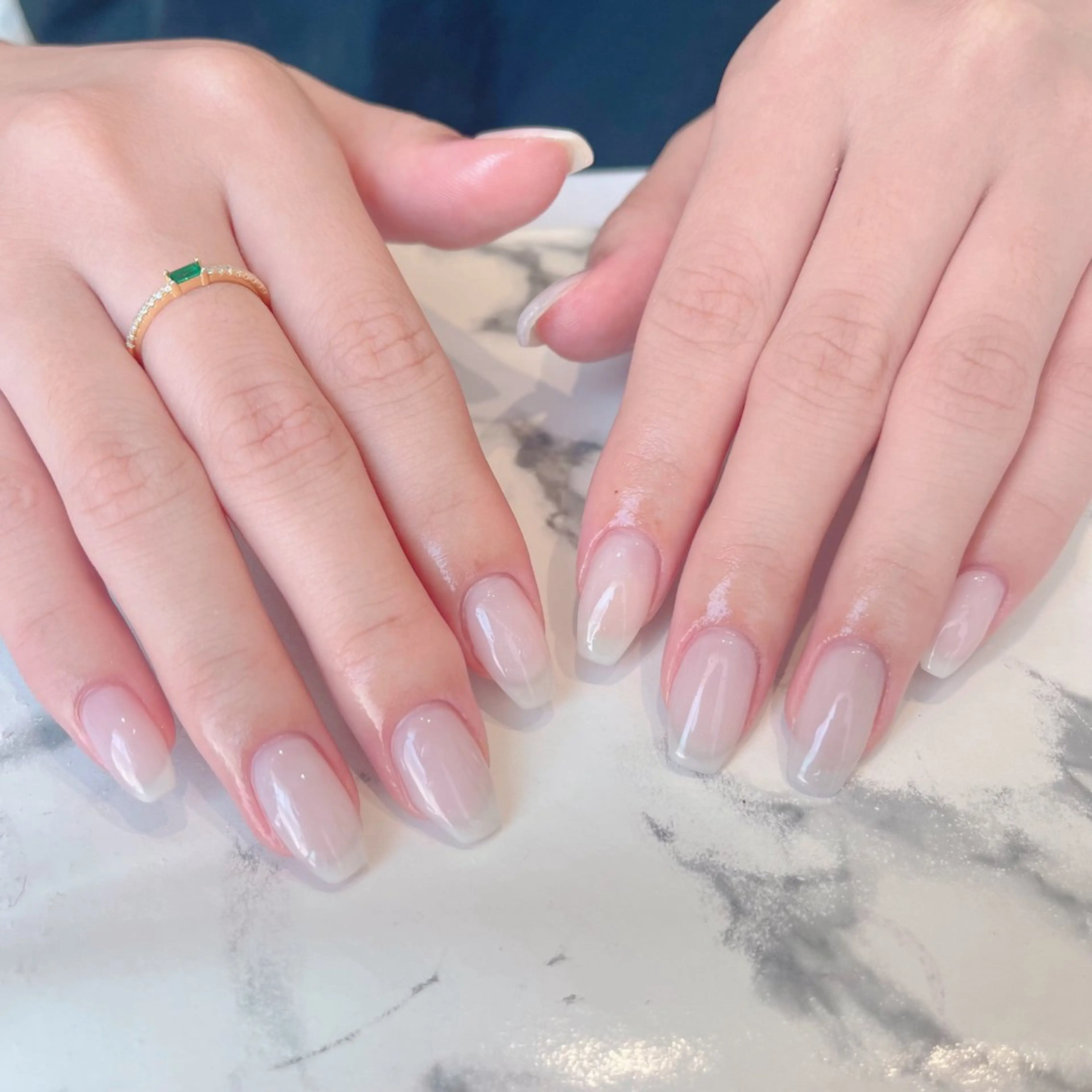 ネイル フレンチネイル ハート キラキラネイル 韓国ネイル ミラーネイル salon. Pualaのネイルデザイン