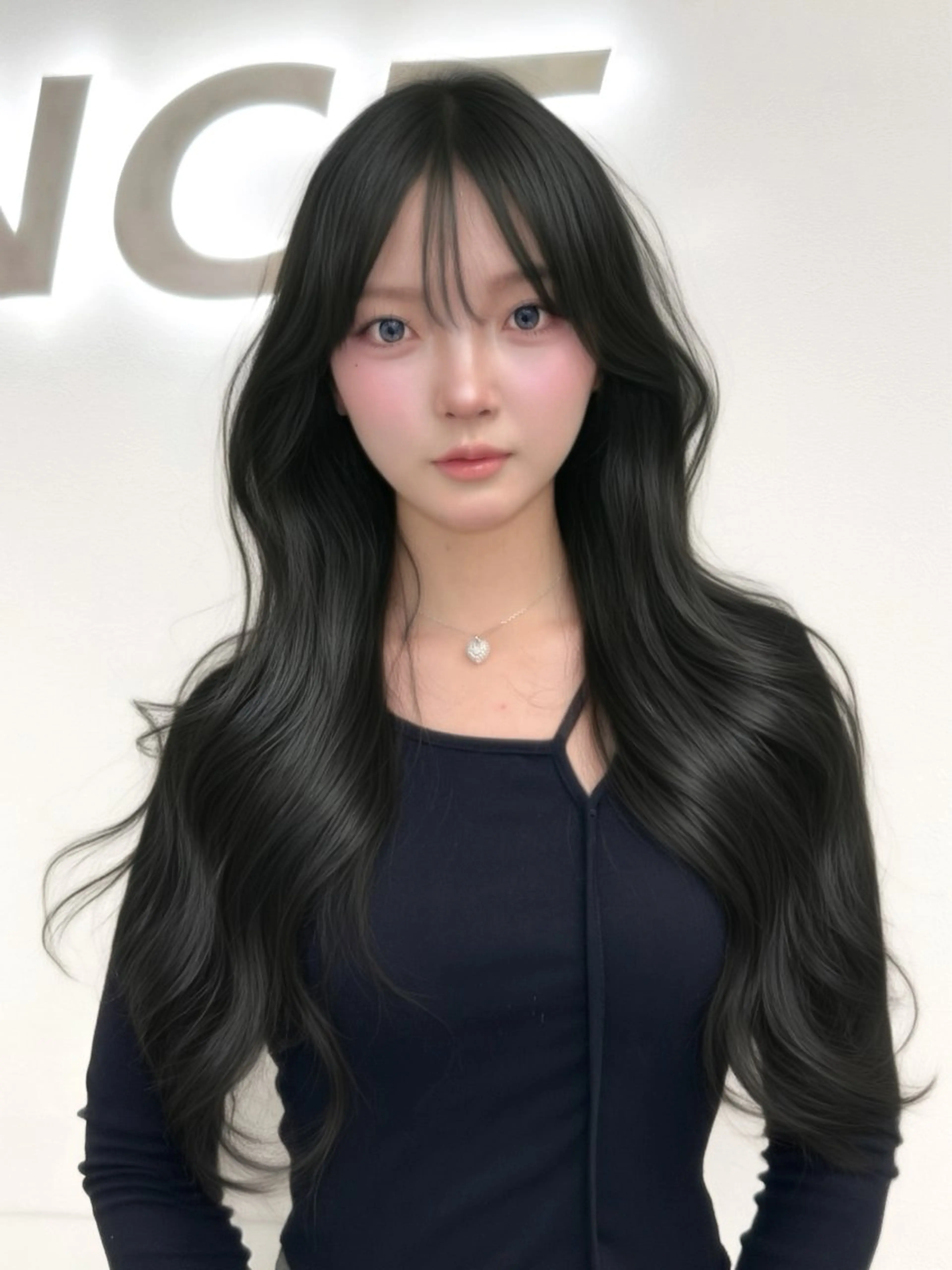 ロング カラー カット ヘアカラー ヘアセット 上品モテヘア🩶 karen🩶のヘアスタイル