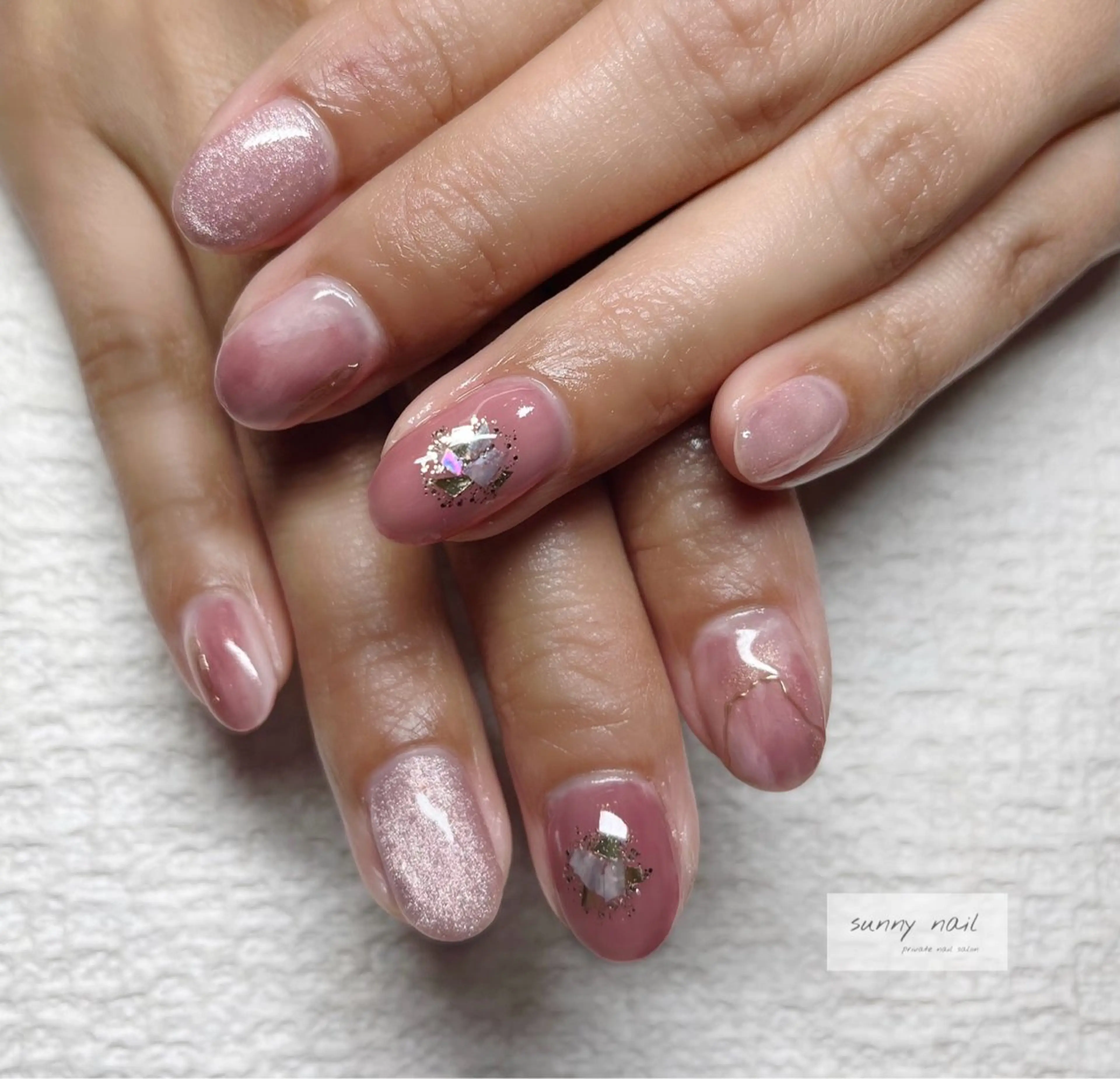 ネイル マグネットネイル 大理石ネイル(マーブル) sunny nailのネイルデザイン