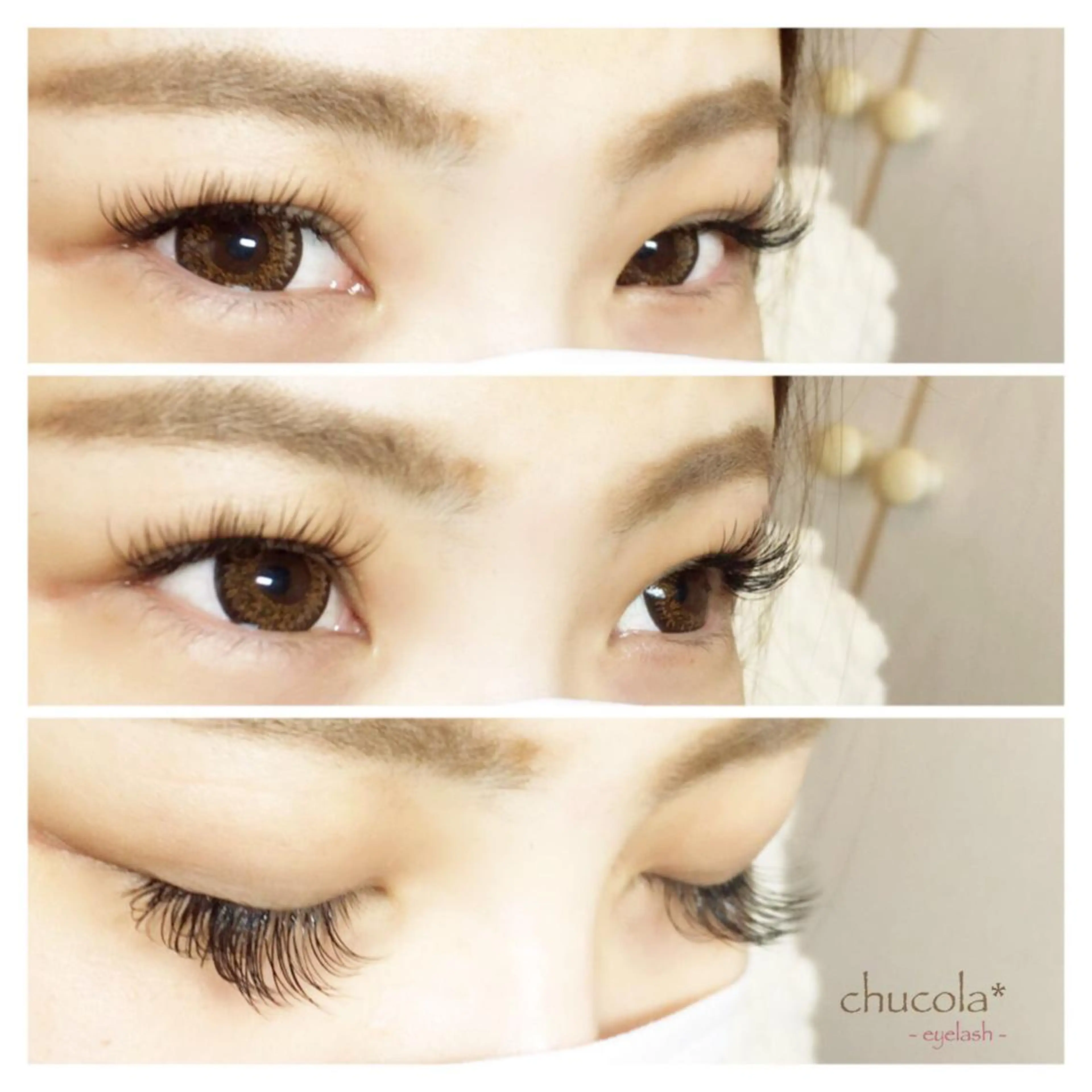 マツエク・マツパ Cカール フラットラッシュ ゴージャス ボリュームラッシュ マツエク chucola *のマツエク・マツパデザイン