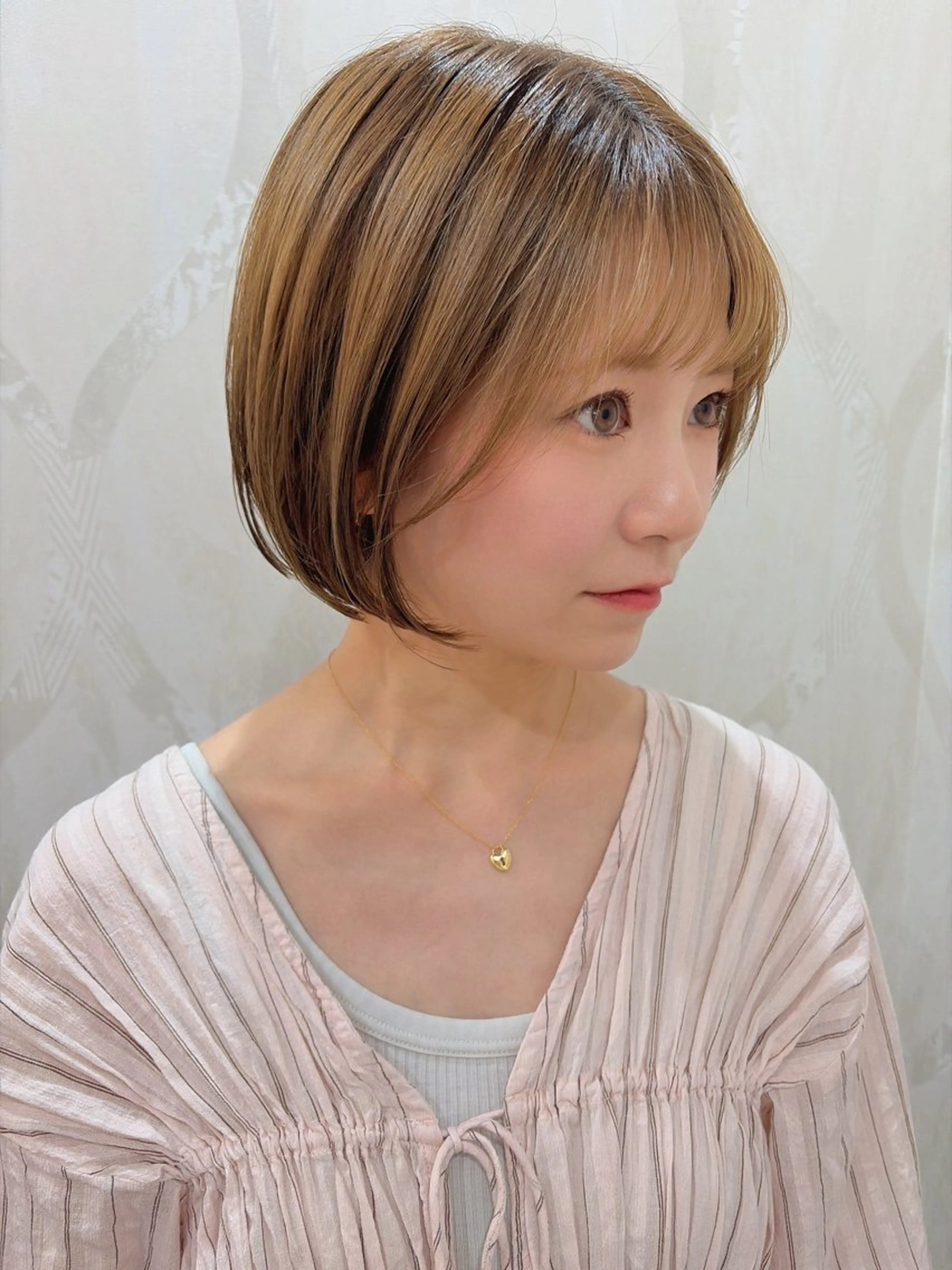 ショート ボブ カット 原田 健斗のヘアスタイル