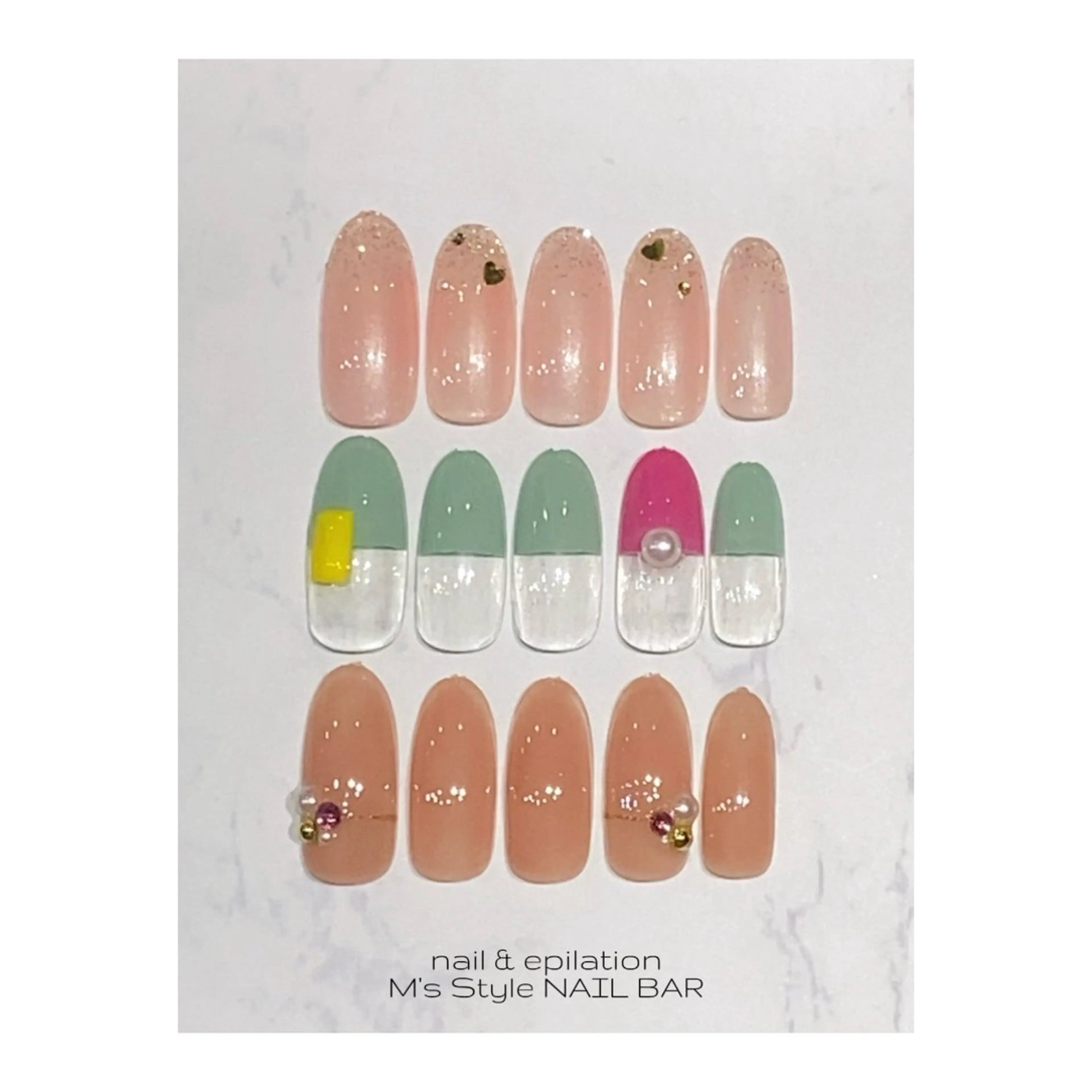 【初回&自店ソフトジェルオフ無料】パラジェル可◆アート30種類以上◆手削りオフ◆シンプルアート◆ ハンド 定額Aコースの写真