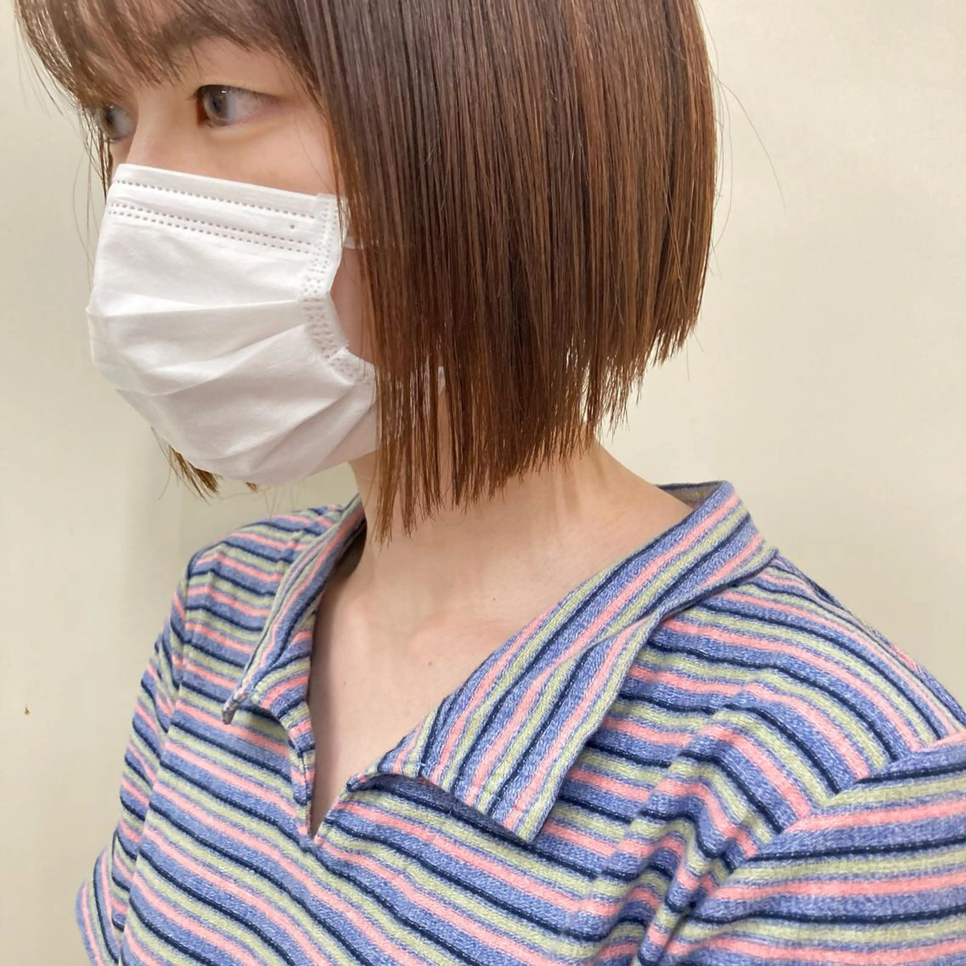 ショート カラー パーマ 縮毛矯正 ウルフレイヤー エクステ/kokiのヘアスタイル