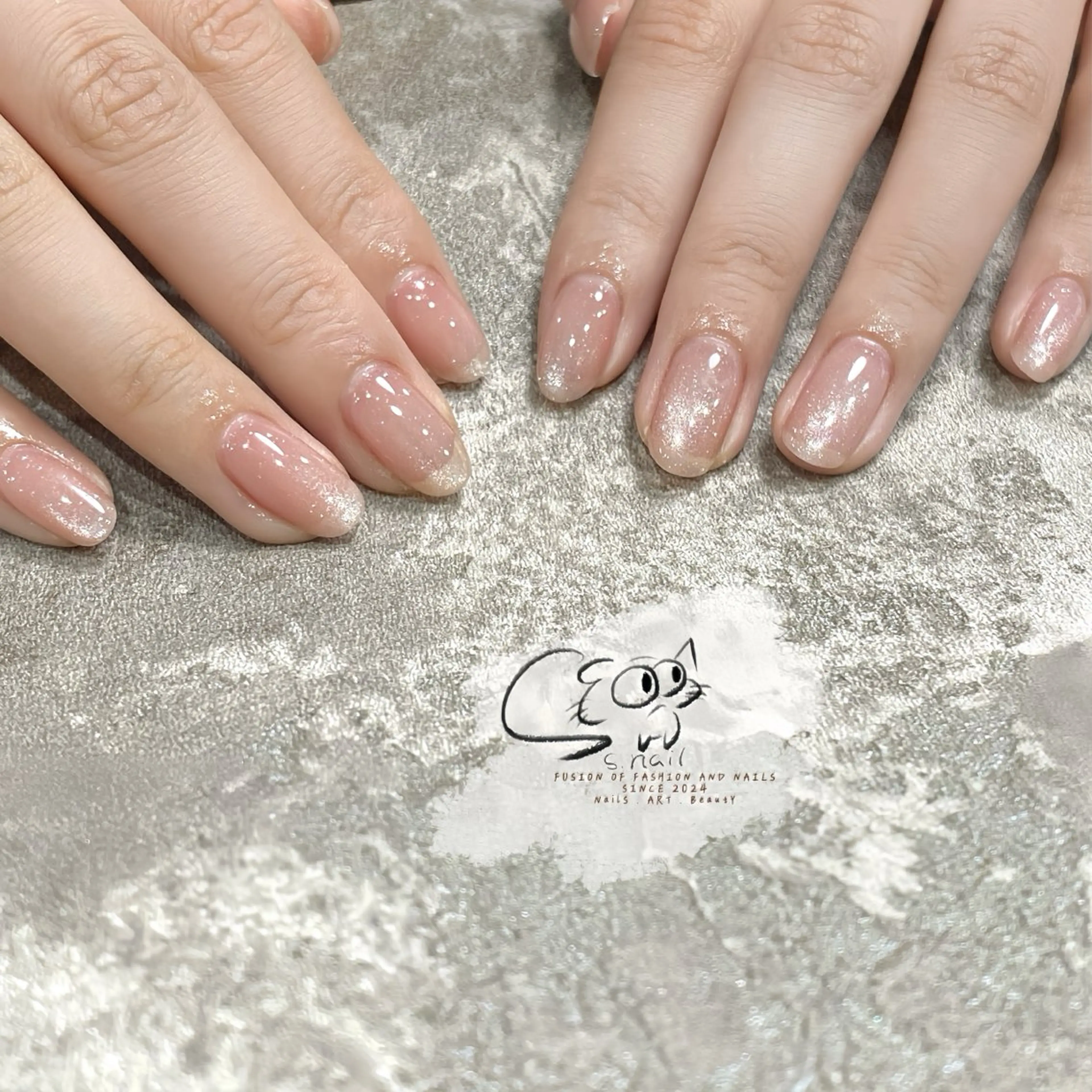 ネイル チークネイル フレンチネイル グラデーション マグネットネイル ワンカラーネイル S.nail _のネイルデザイン