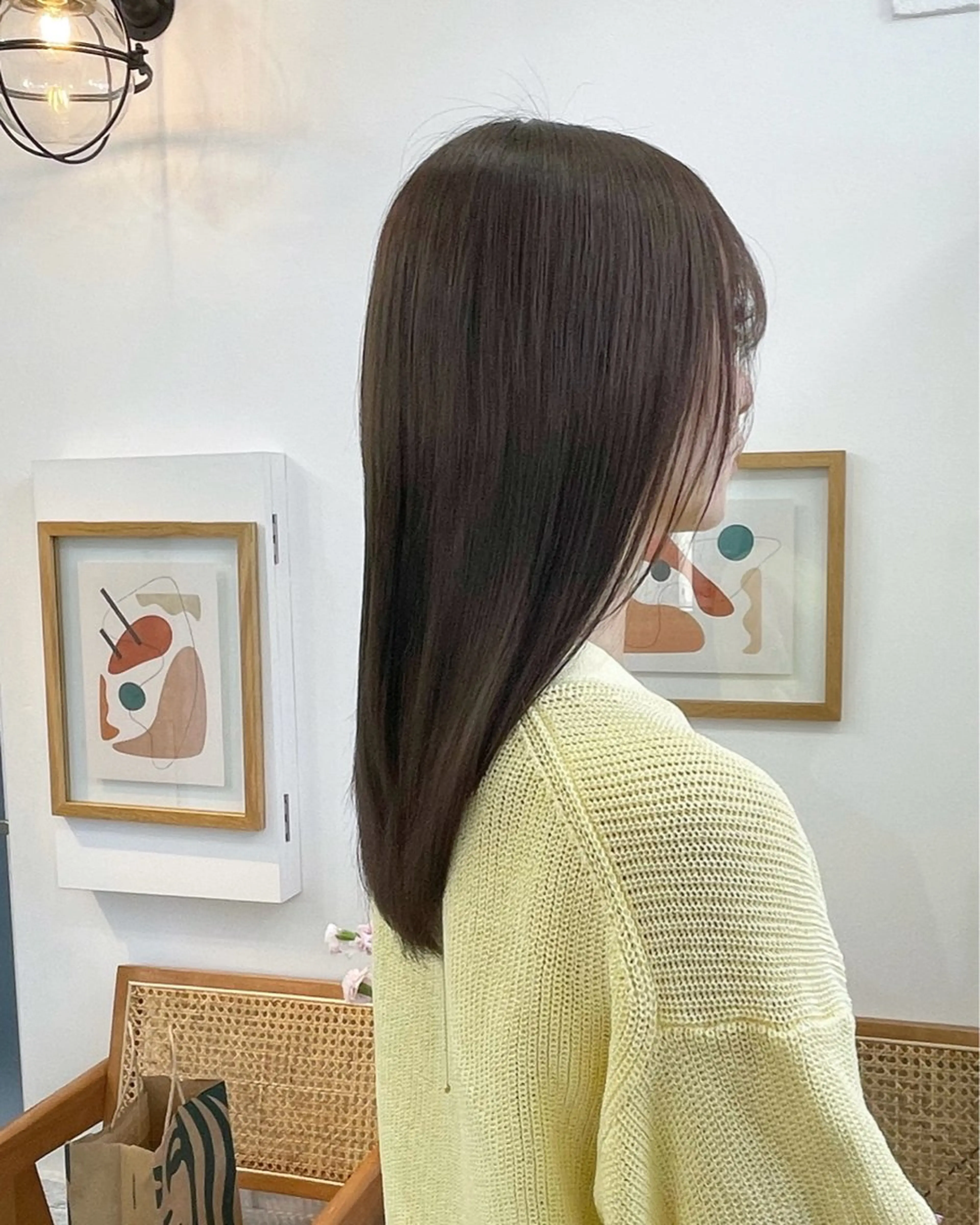 セミロング カラー グレージュ イルミナカラー トリートメント ヘアカラー トリートメント ✨髪質改善✨原宿 えのもと　はなのヘアスタイル