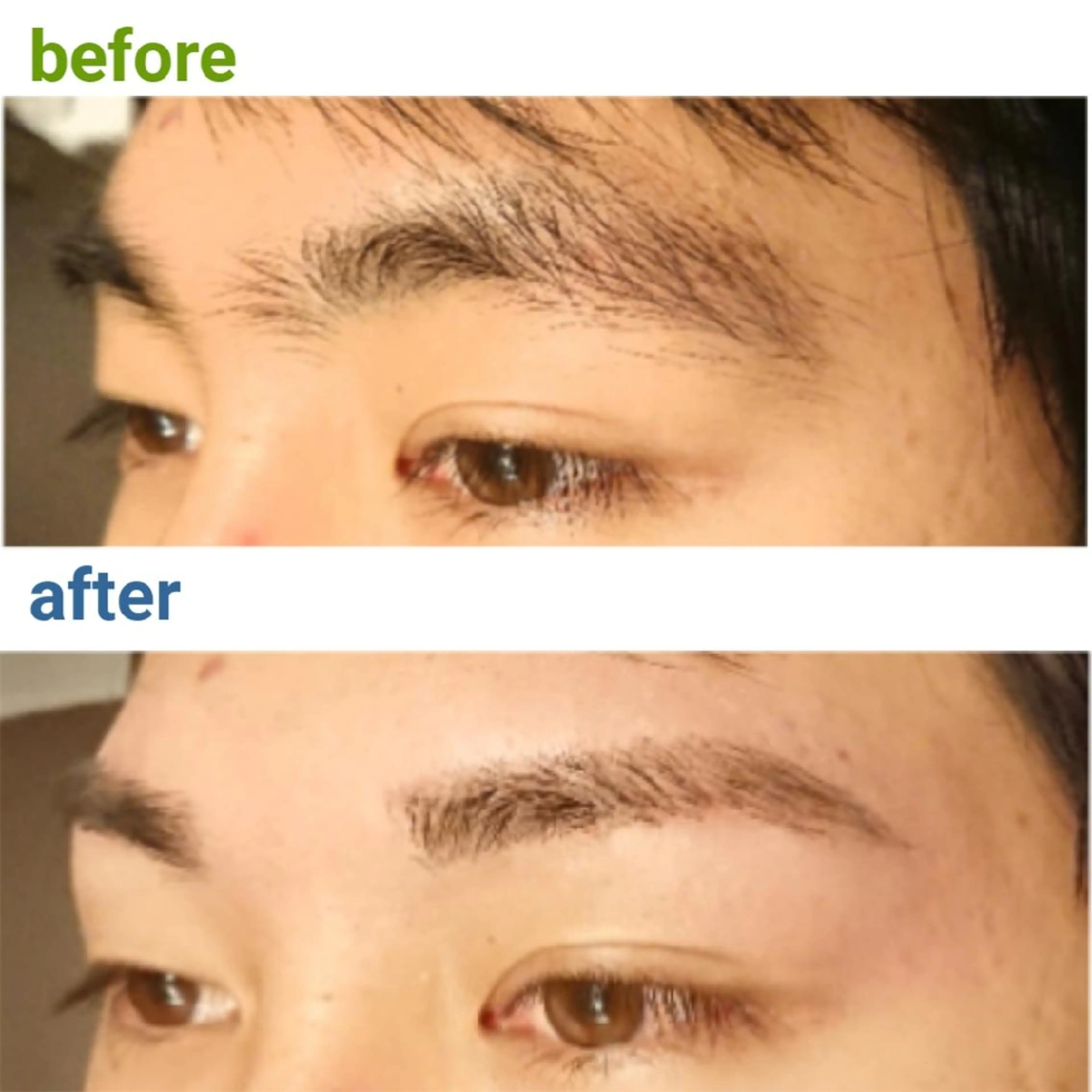 メンズ マツエク・マツパ ワックス脱毛 口コミ高評価🌠眉と まつ毛の専門MIKIのマツエク・マツパデザイン