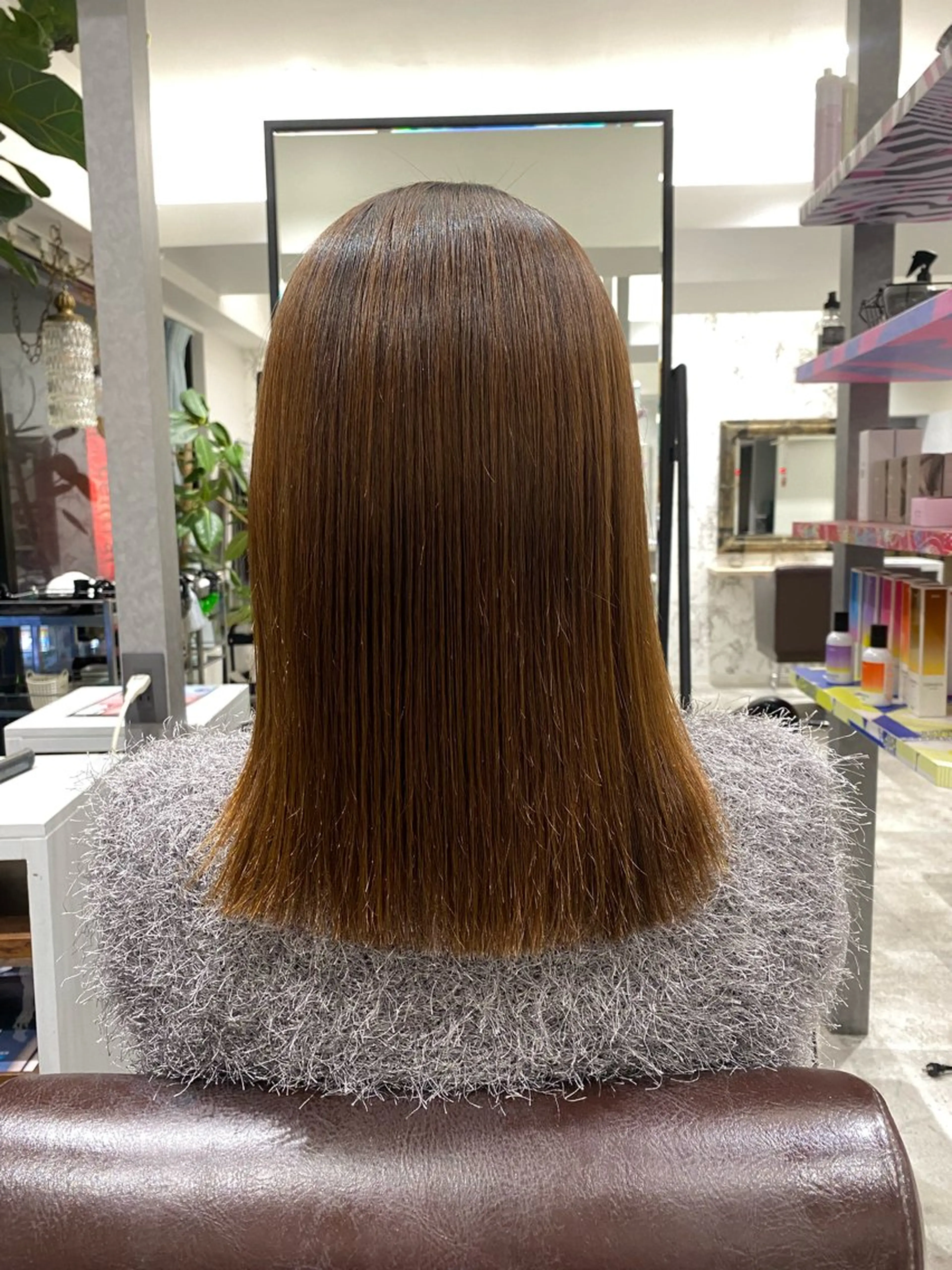 セミロング 髪質改善 ゅぃ /韓国風/顔周りのヘアスタイル