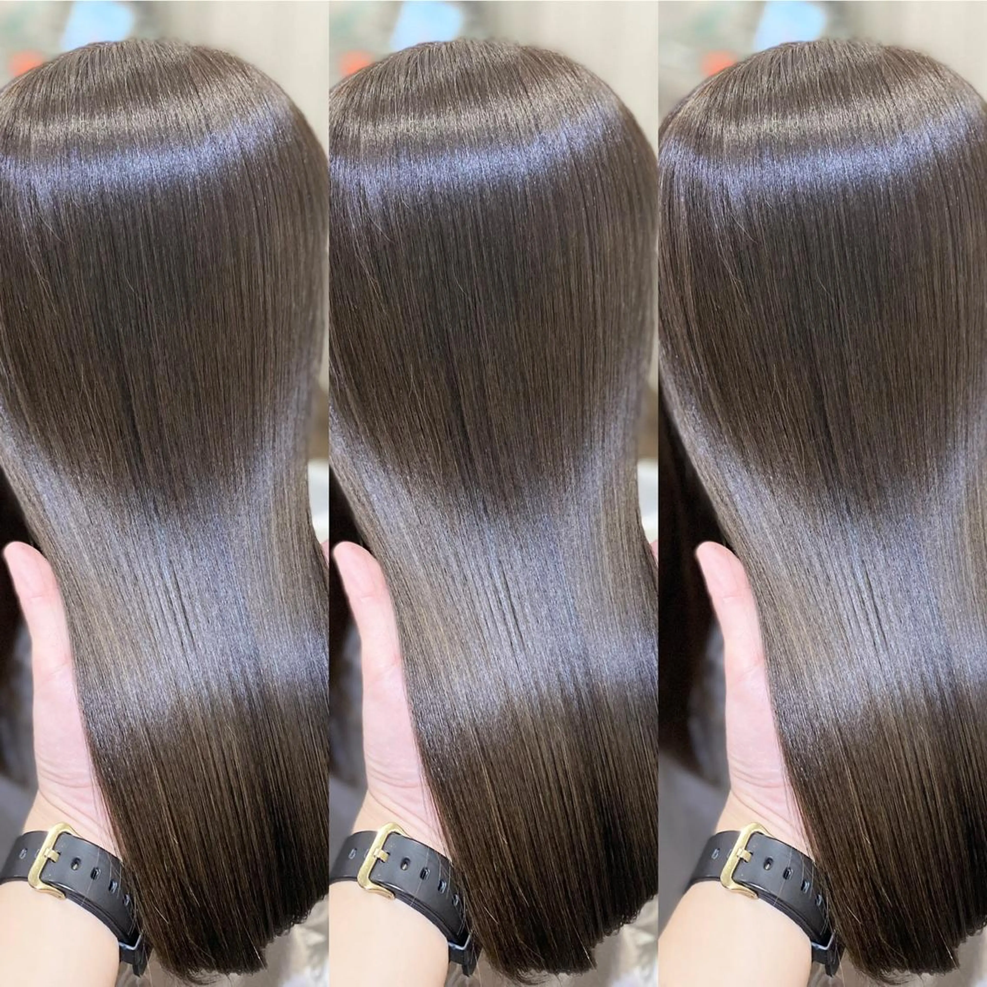 セミロング カラー パーマ ヘアアレンジ アッシュ バレイヤージュ ベージュカラー ブリーチ 透明感カラー 👑指名率No.1 👑坂口飛翔のヘアスタイル
