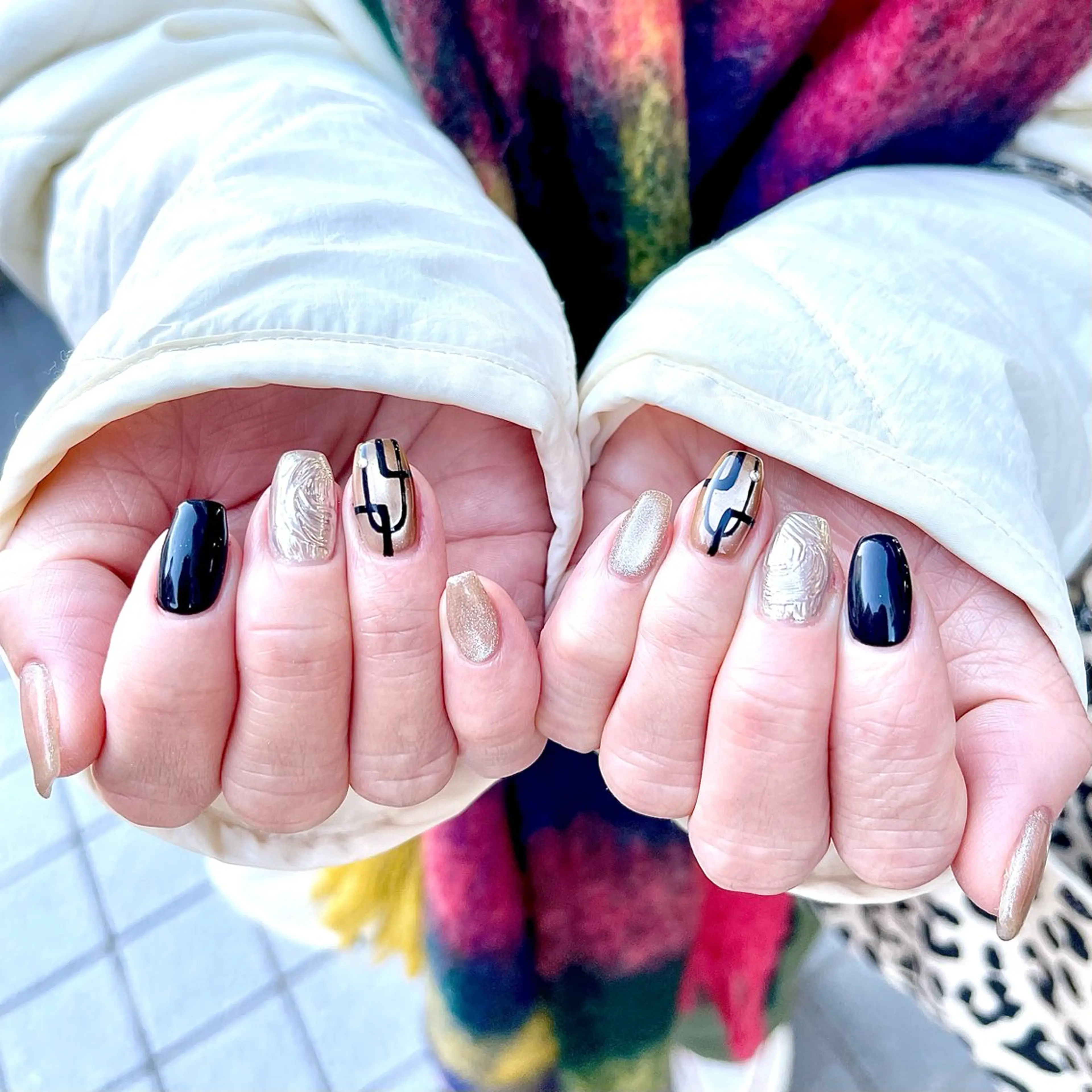 ネイル ハンドネイル 🤎🧸 Aya 🧸🤎のネイルデザイン