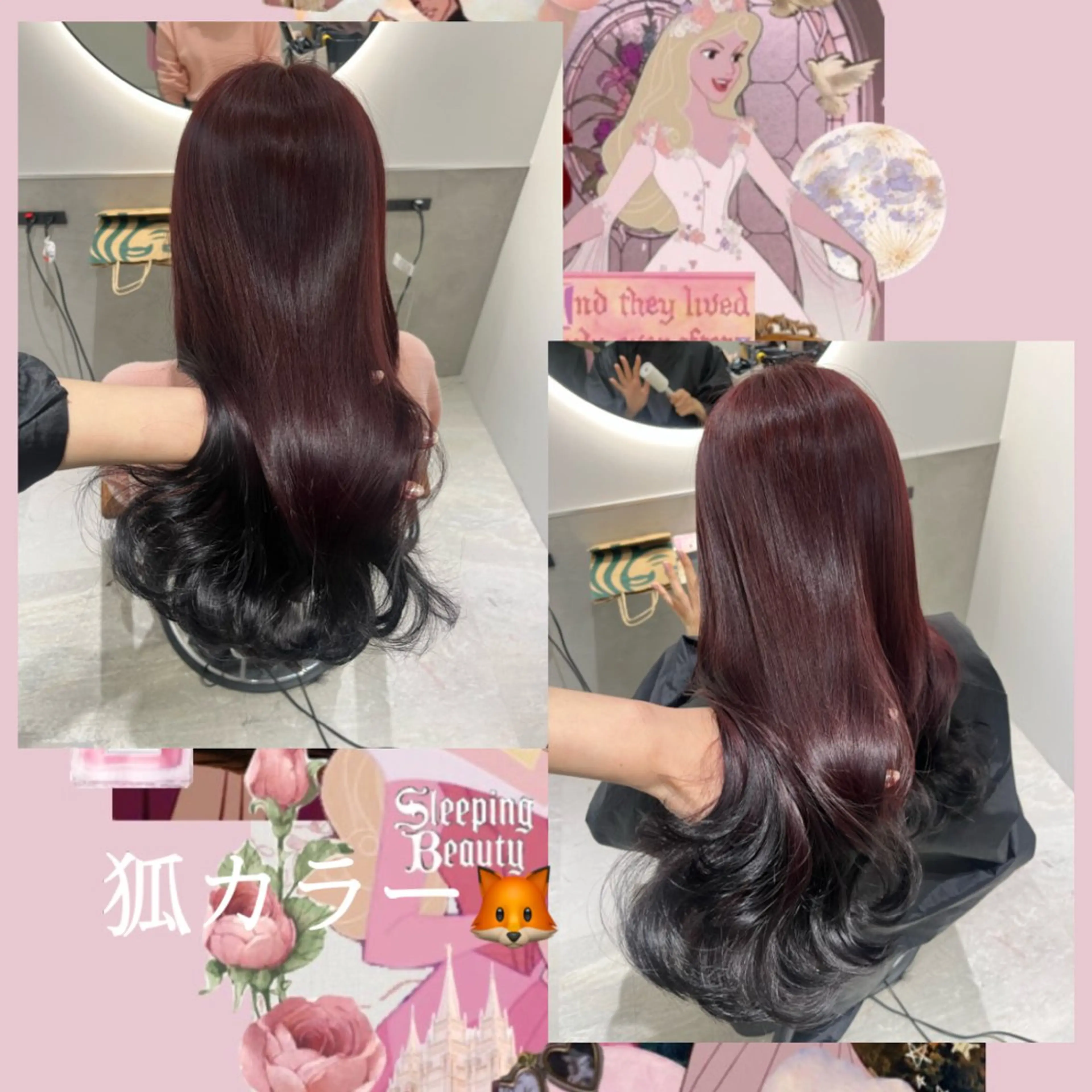 ロング カラー ヘアアレンジ ブラウンカラー 狐カラー レッドカラー レッドブラウン カット ヘアカラー トリートメント 🎀トップスタイリ スト湯川響🎀のヘアスタイル