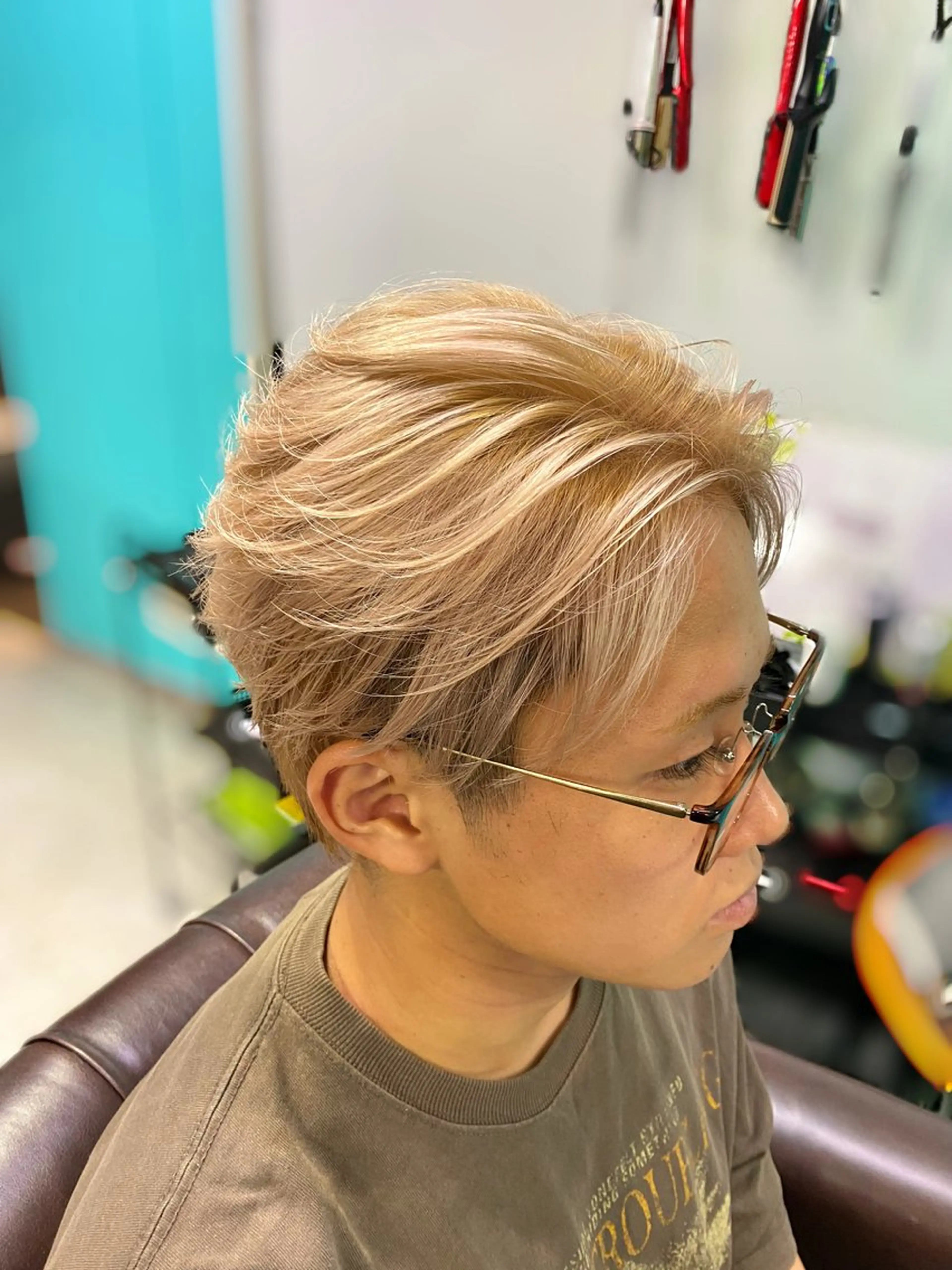 カラー メンズ レイヤーカット ショート/宮本洋介のヘアスタイル
