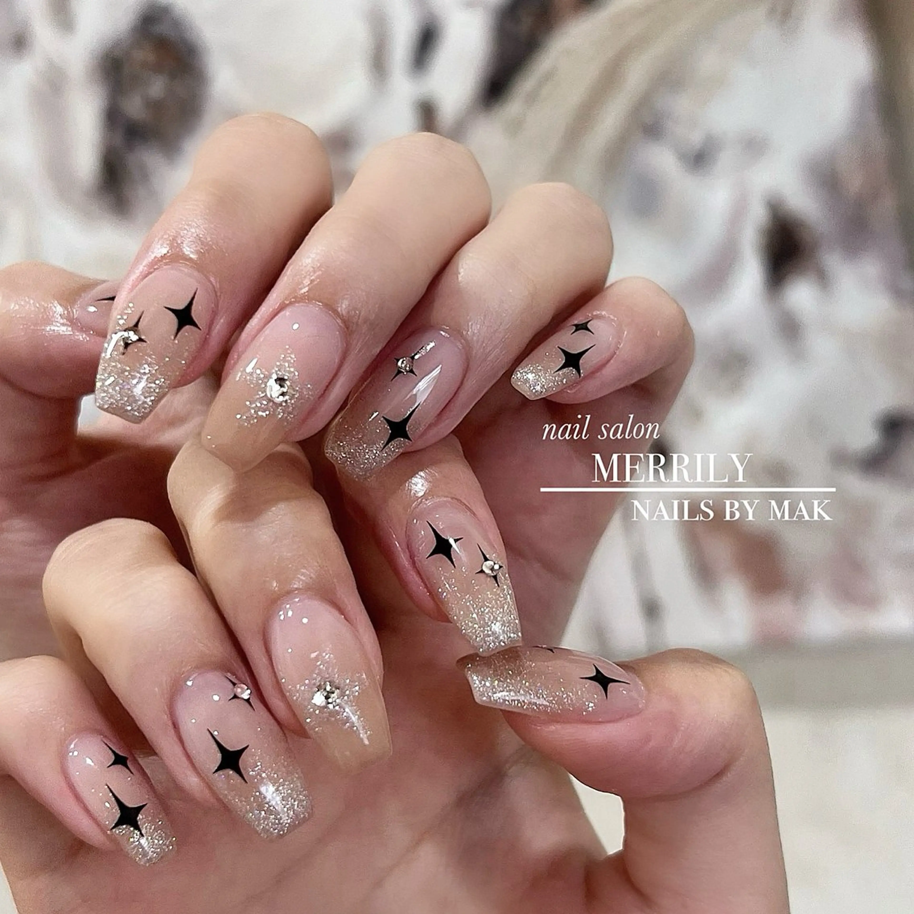 ネイル 韓国ネイル シンプルネイル ハンドネイル salon de Cheliのネイルデザイン