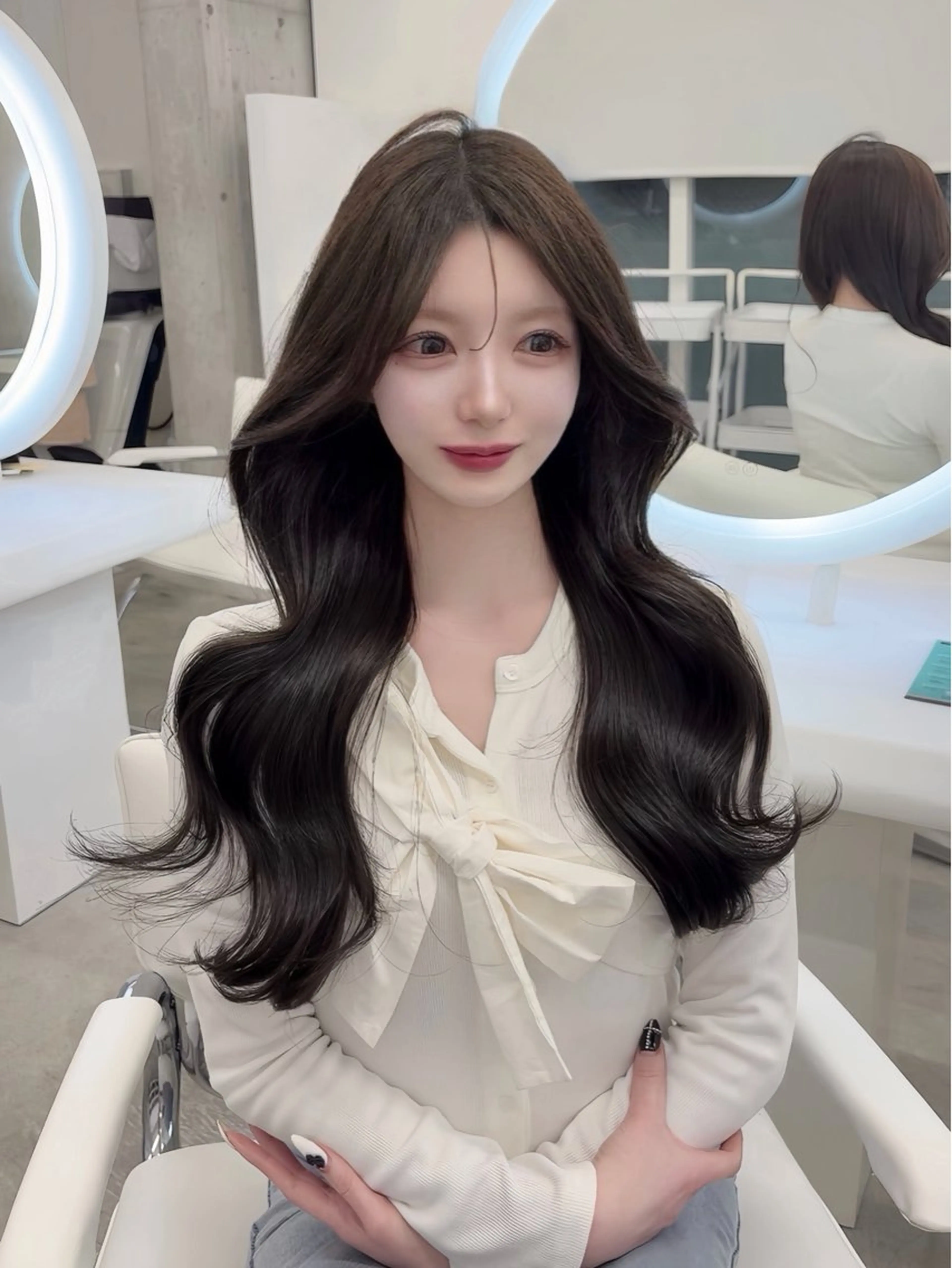 ロング ICY所属・kanna♡ 韓国ヘアーのヘアスタイル
